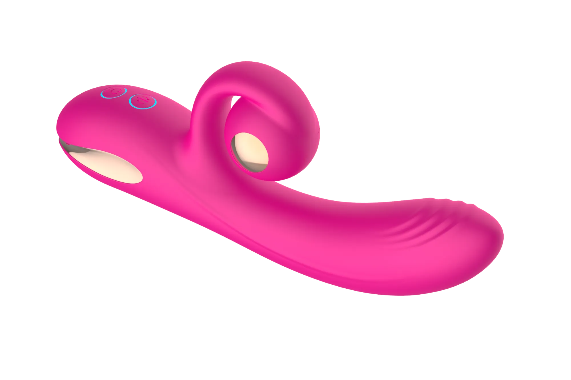 силиконовый вибратор-кролик с функцией вращения sw3052-hot-pink в Симферополе
