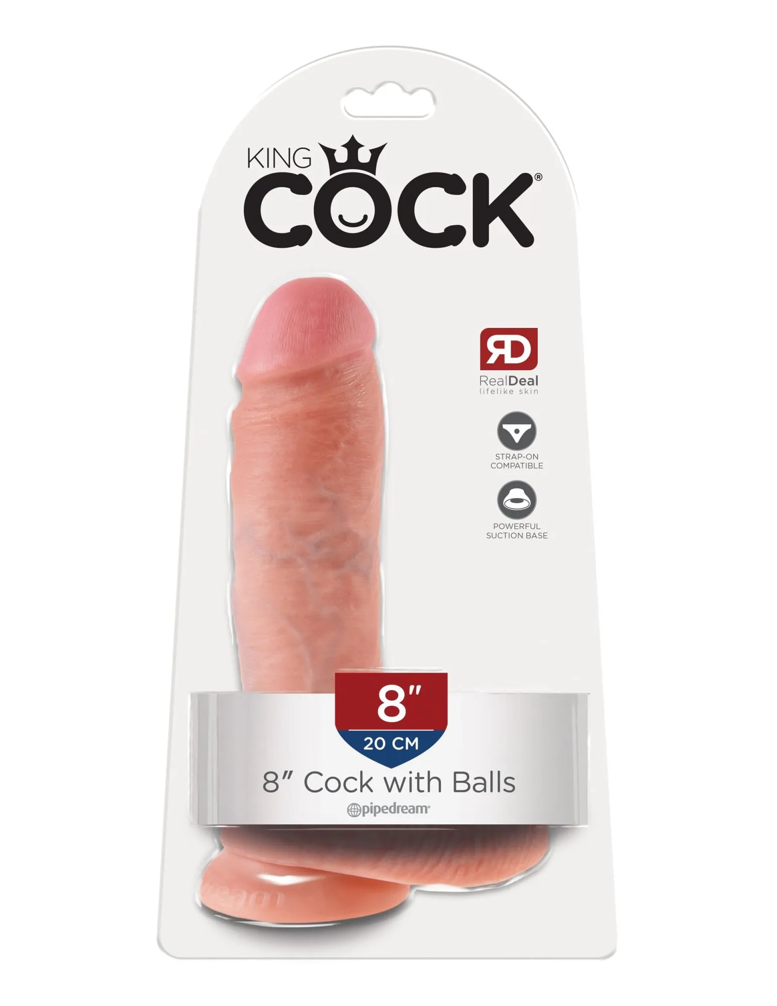 фаллоимитатор king cock 8" cock with balls - flesh pipedream 550721pd в Симферополе