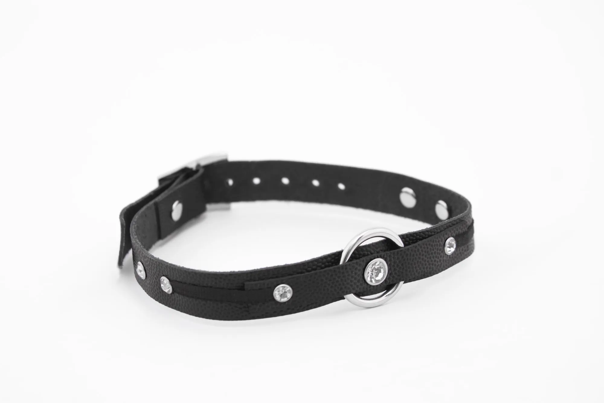 чокер с кольцом pinkrabbit, чёрный в Симферополе