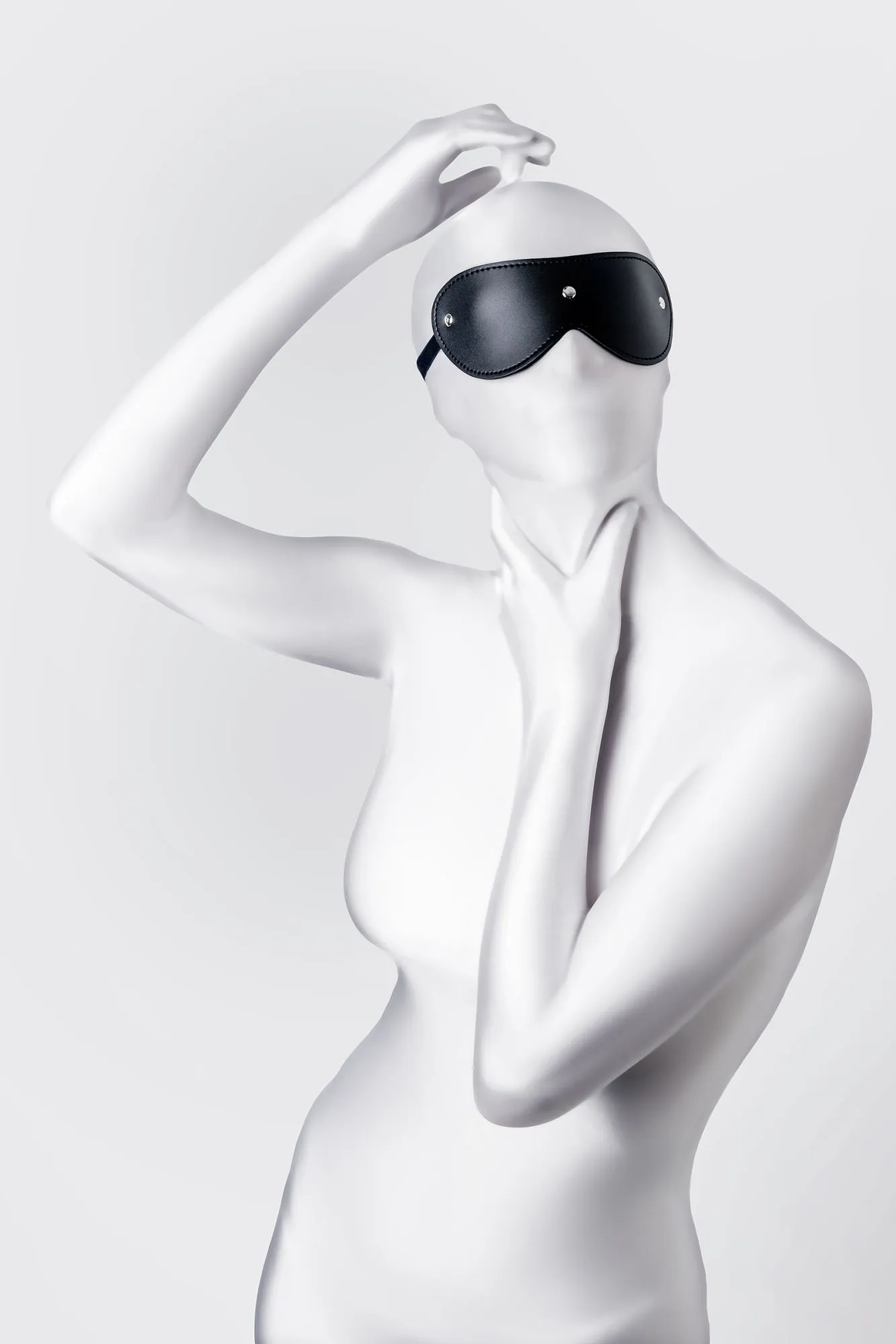 маска anonymo, pu кожа, черная, 24 см в Симферополе