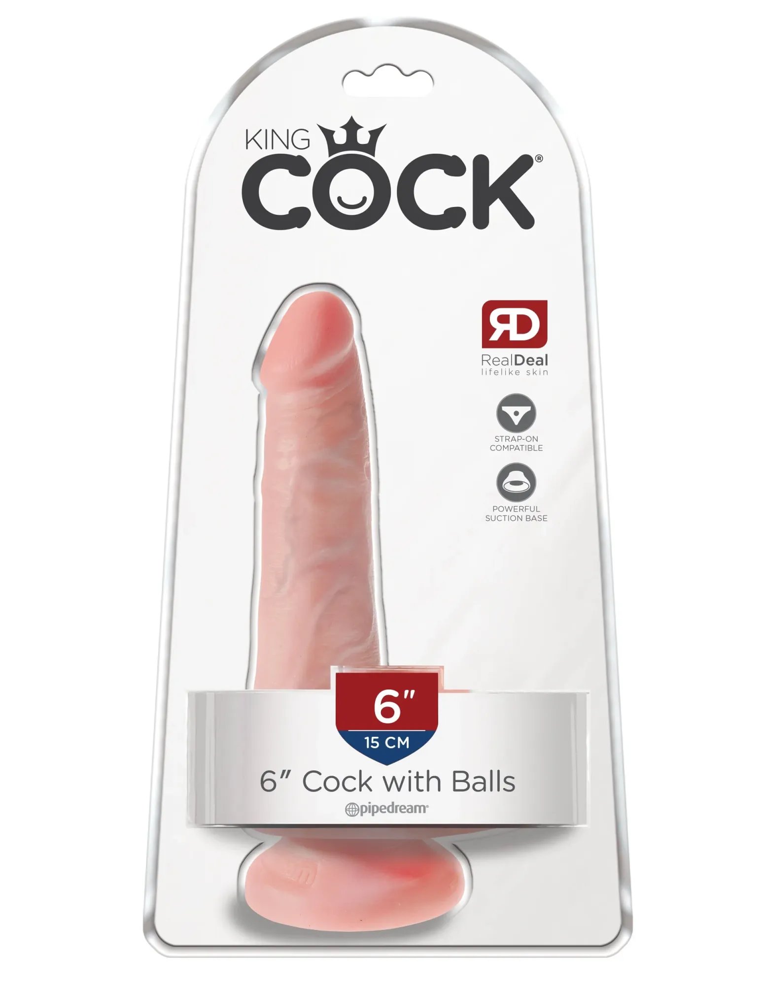фаллоимитатор king cock 6" cock with balls - flesh pipedream 553121pd в Симферополе