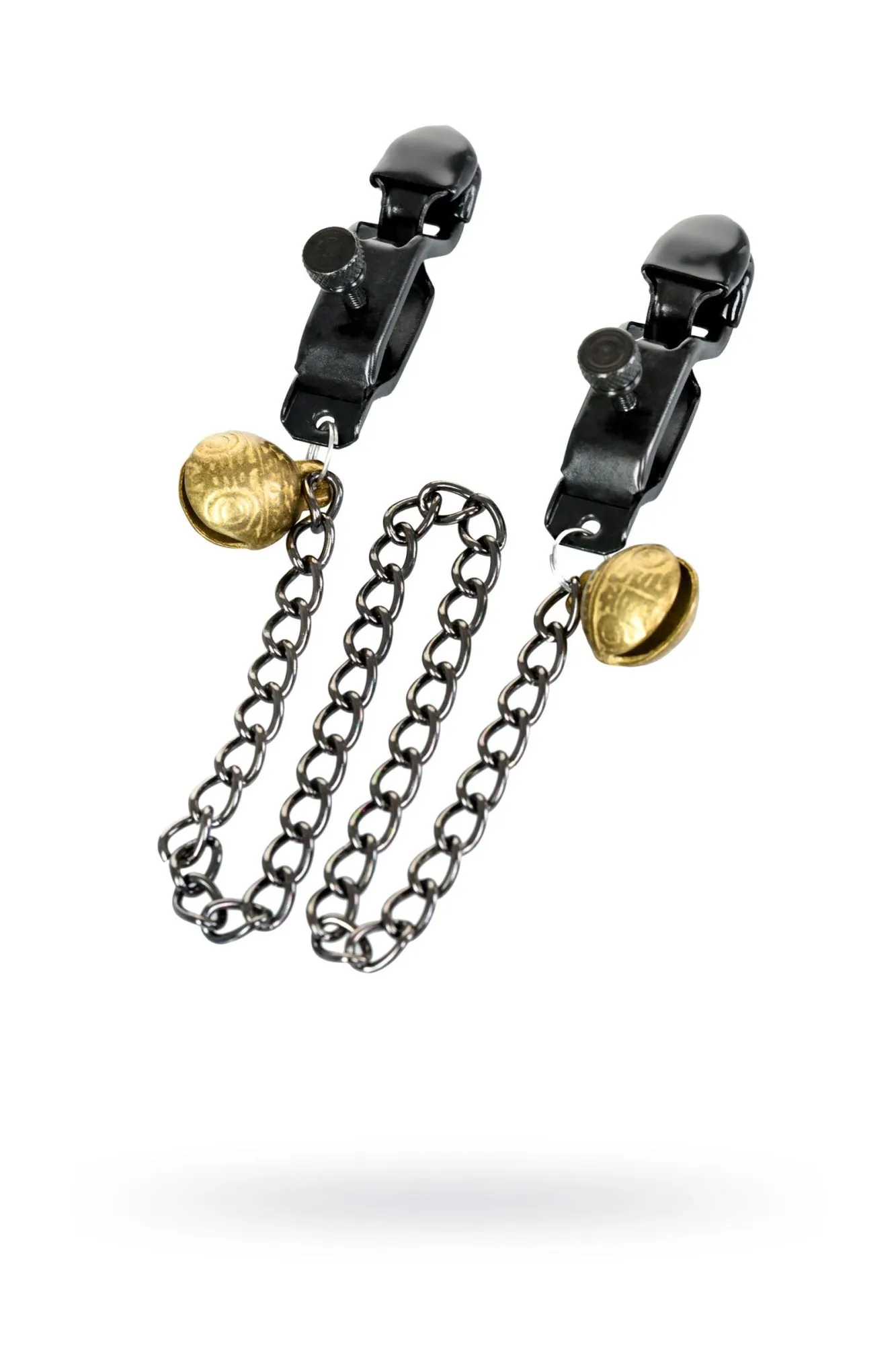 зажимы для сосков toyfa theatre, с цепочкой, металл, черные в Симферополе