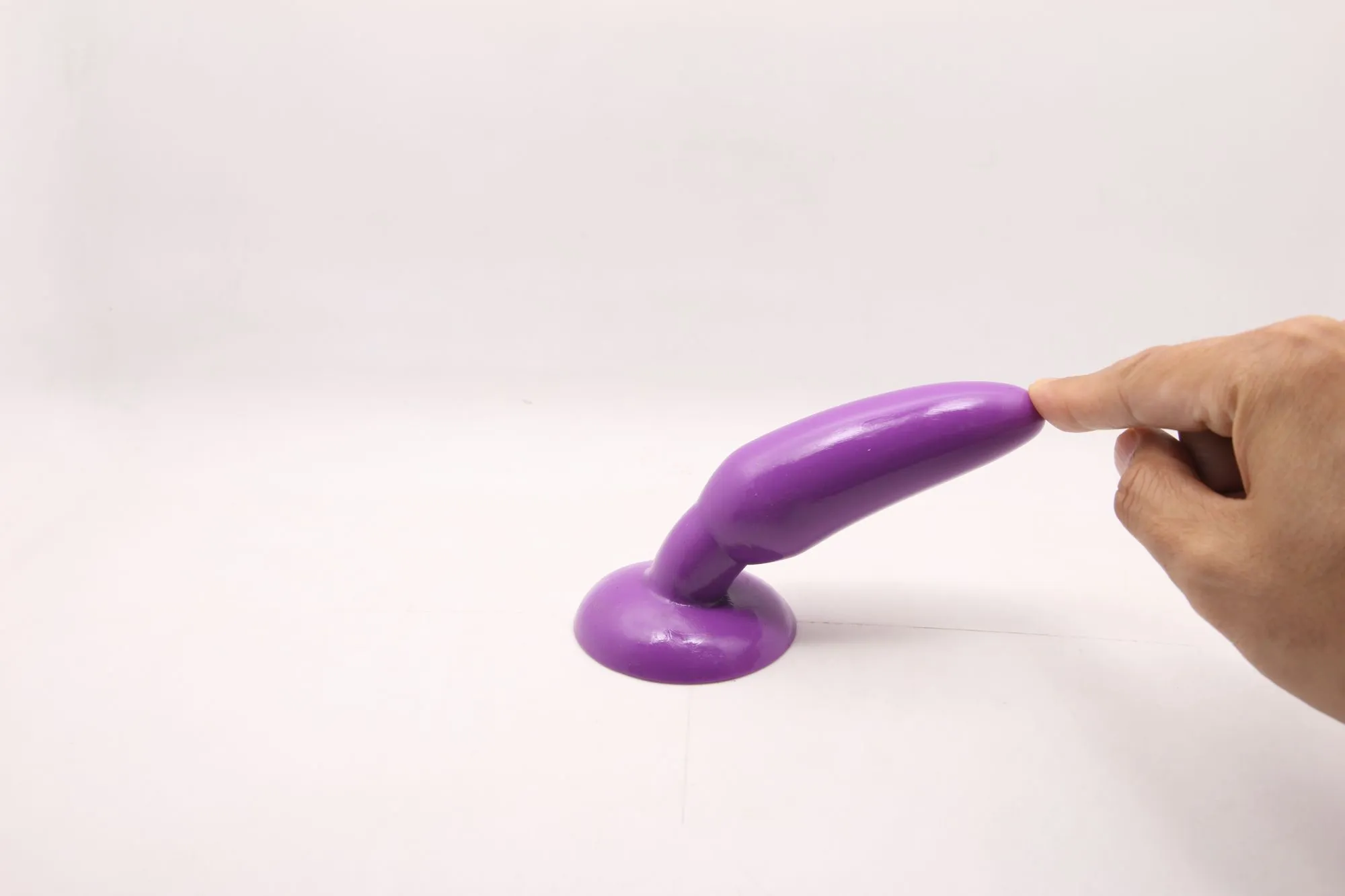 анальная пробка с присоской 3,7 см purple bi-017001r в Симферополе