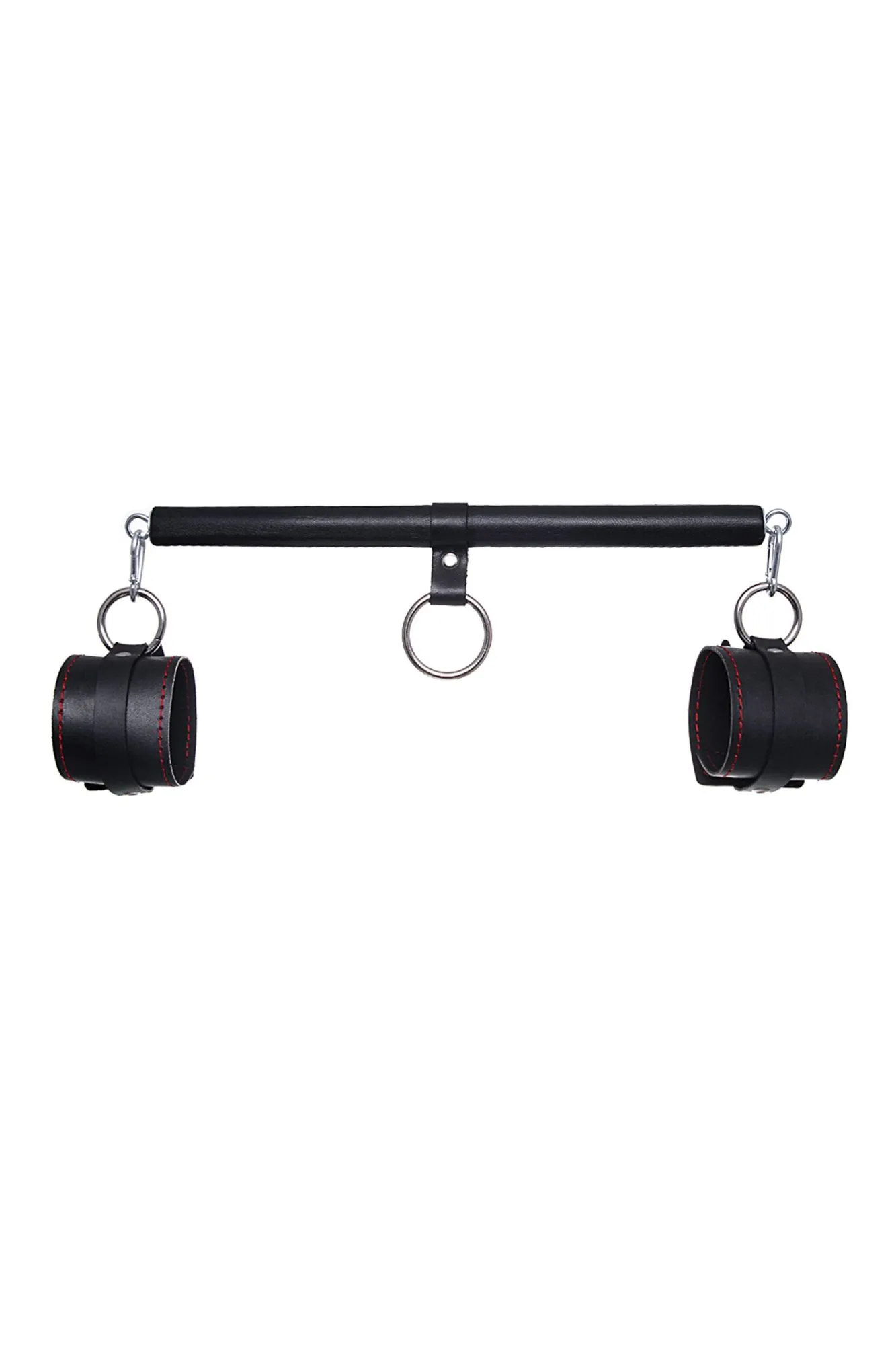 бондажный набор pecado bdsm, 3 точки фиксации, распорка, наручники, натуральная кожа, черный в Симферополе