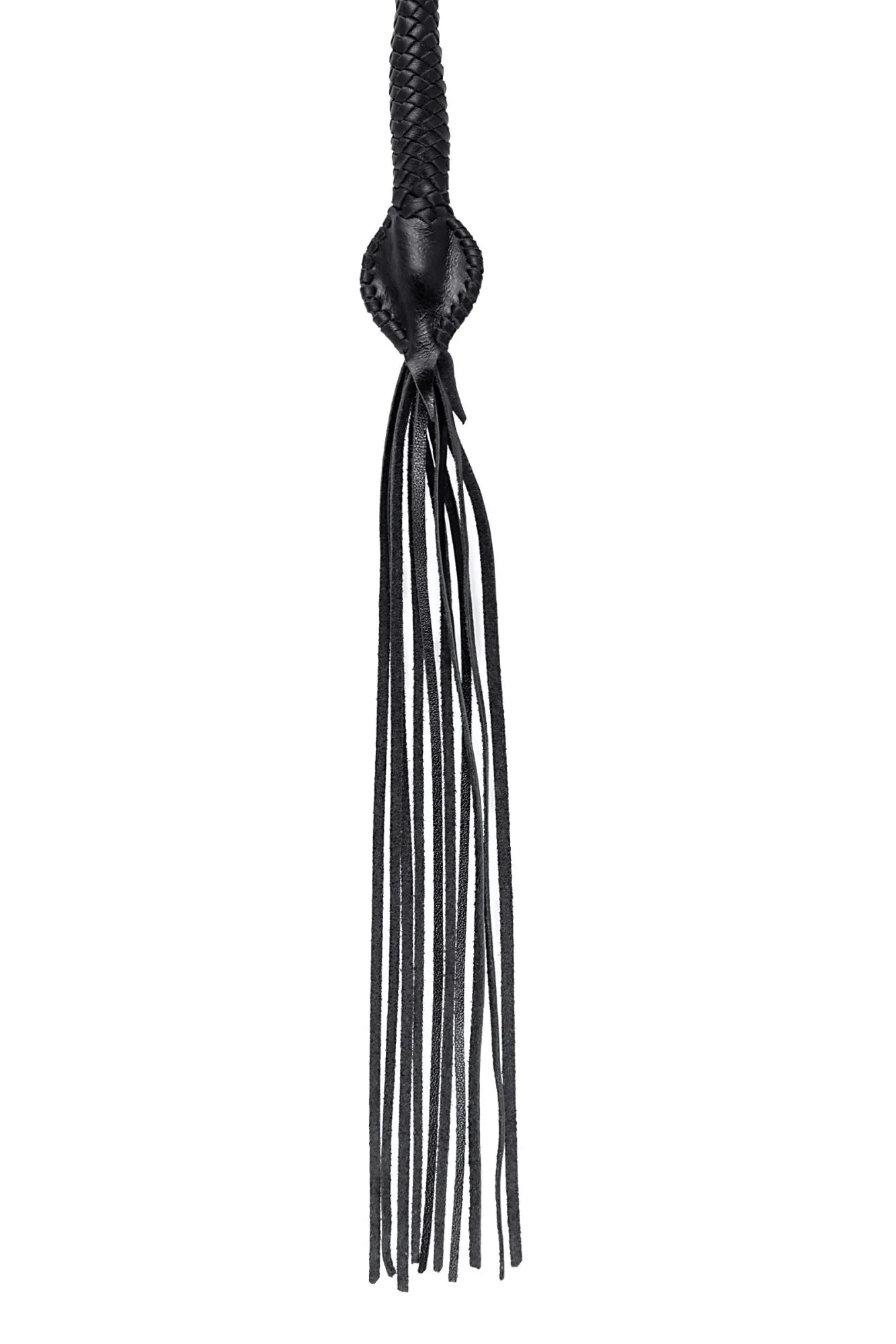 кнут плетеный pecado bdsm, натуральная кожа, чёрный, 85 см в Симферополе