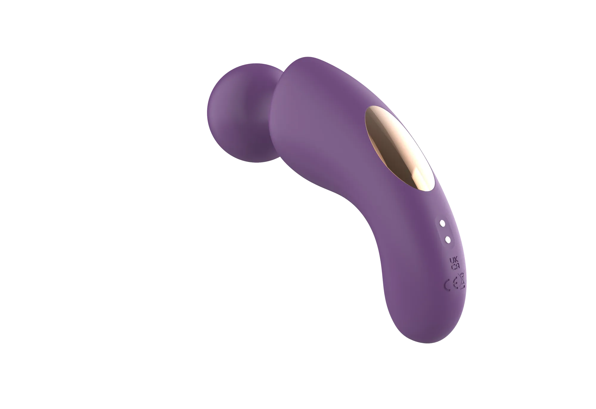 вибратор- вонд с изогнутым корпусом secwell sw24125-purple в Симферополе