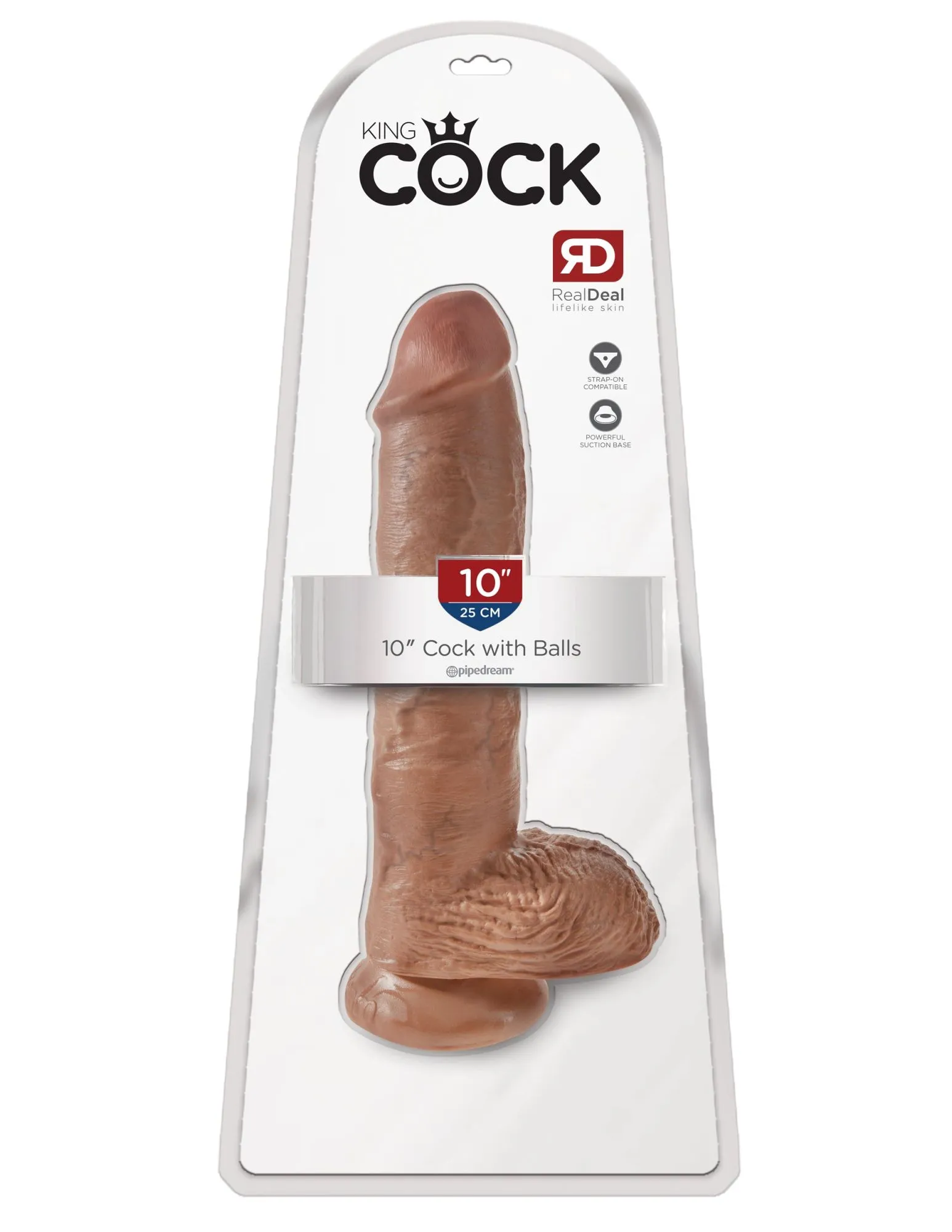 фаллоимитатор king cock 25 см мулат cock with balls pipedream 550922pd в Симферополе