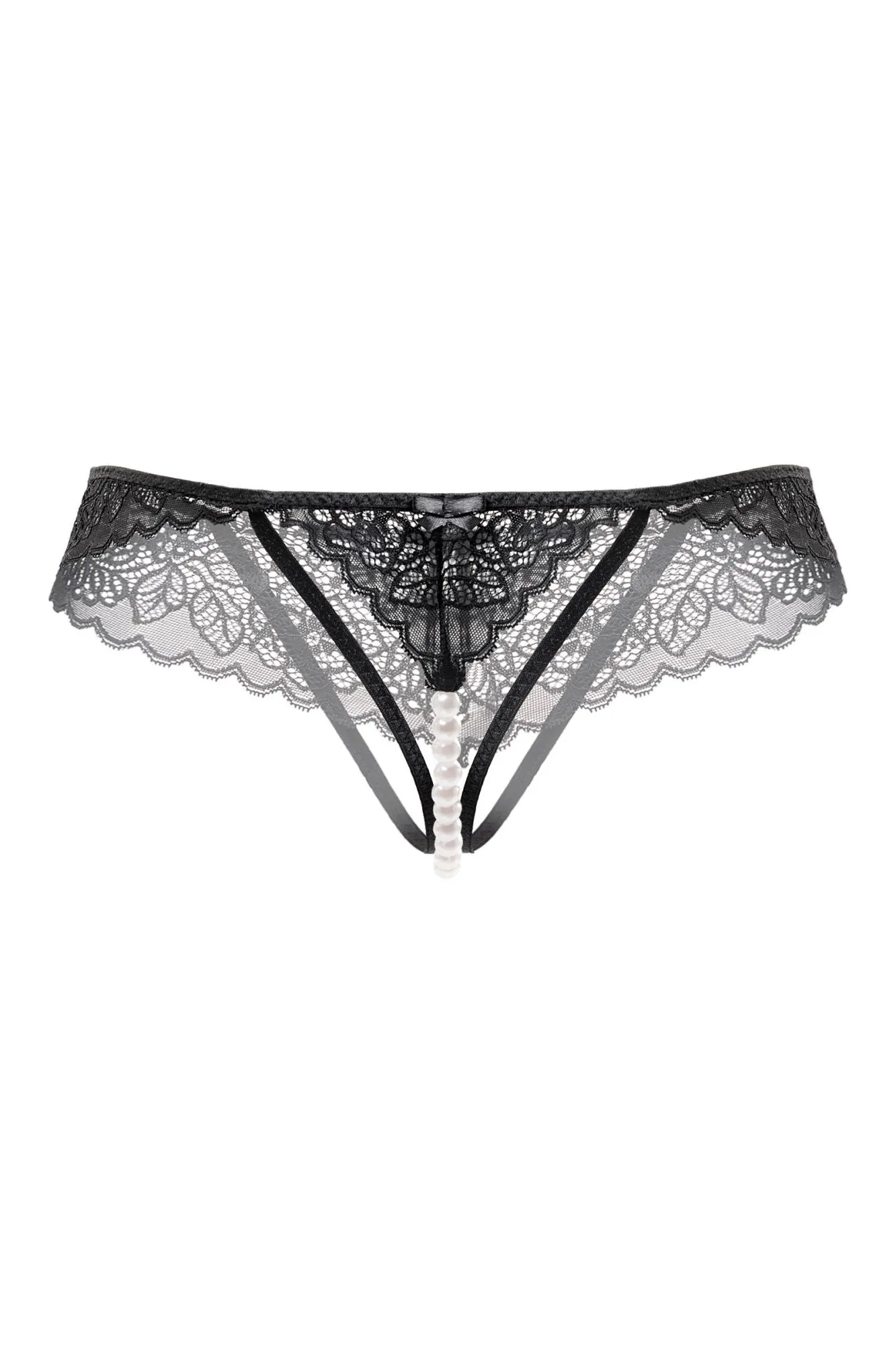 Эротическое трусы eromantica, freya, с бусами, черные, 54-56 в Симферополе