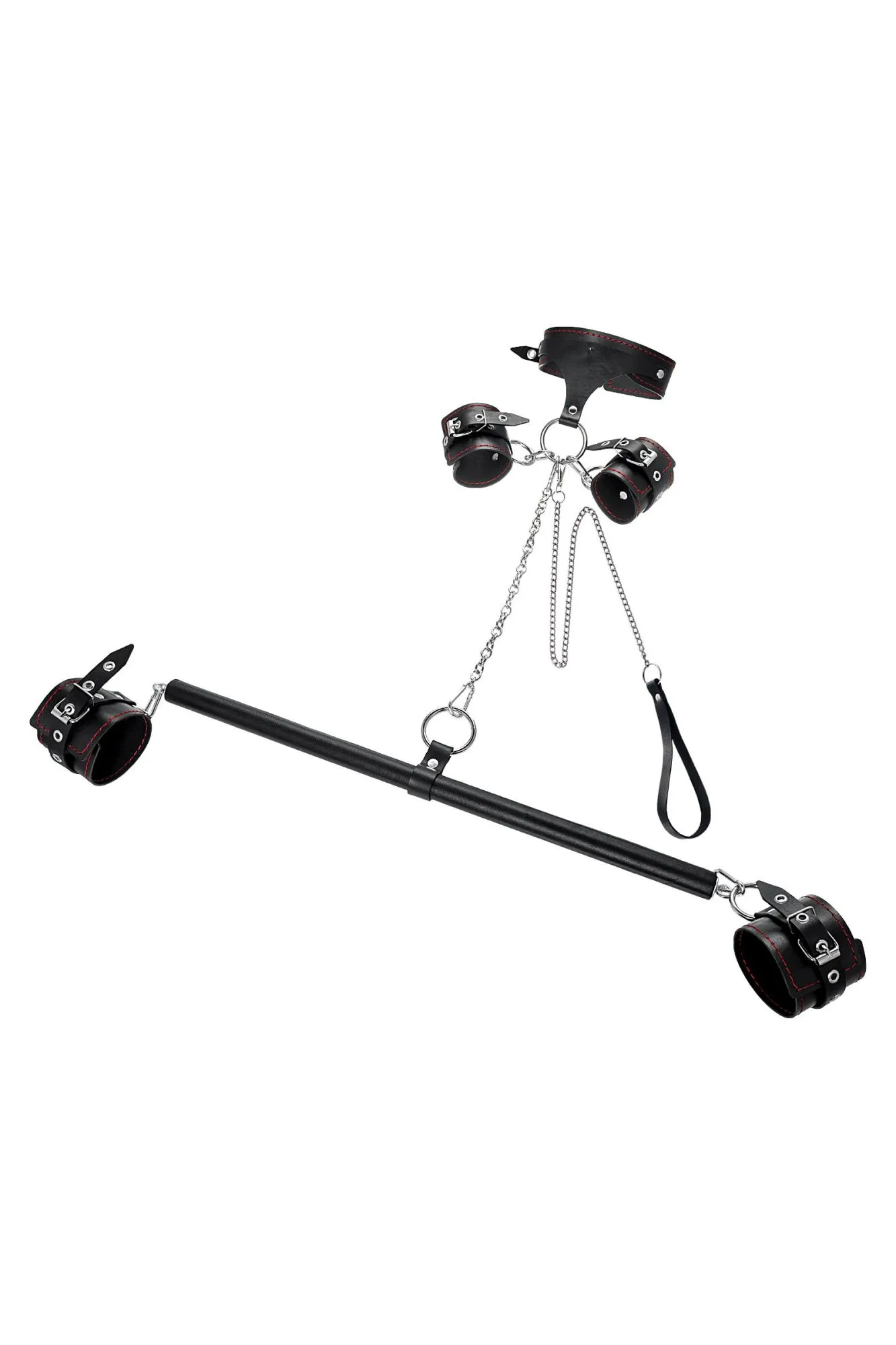 бондажный набор pecado bdsm, 3 точки фиксации, большая распорка, оковы, наручники, ошейник с кольцом в Симферополе