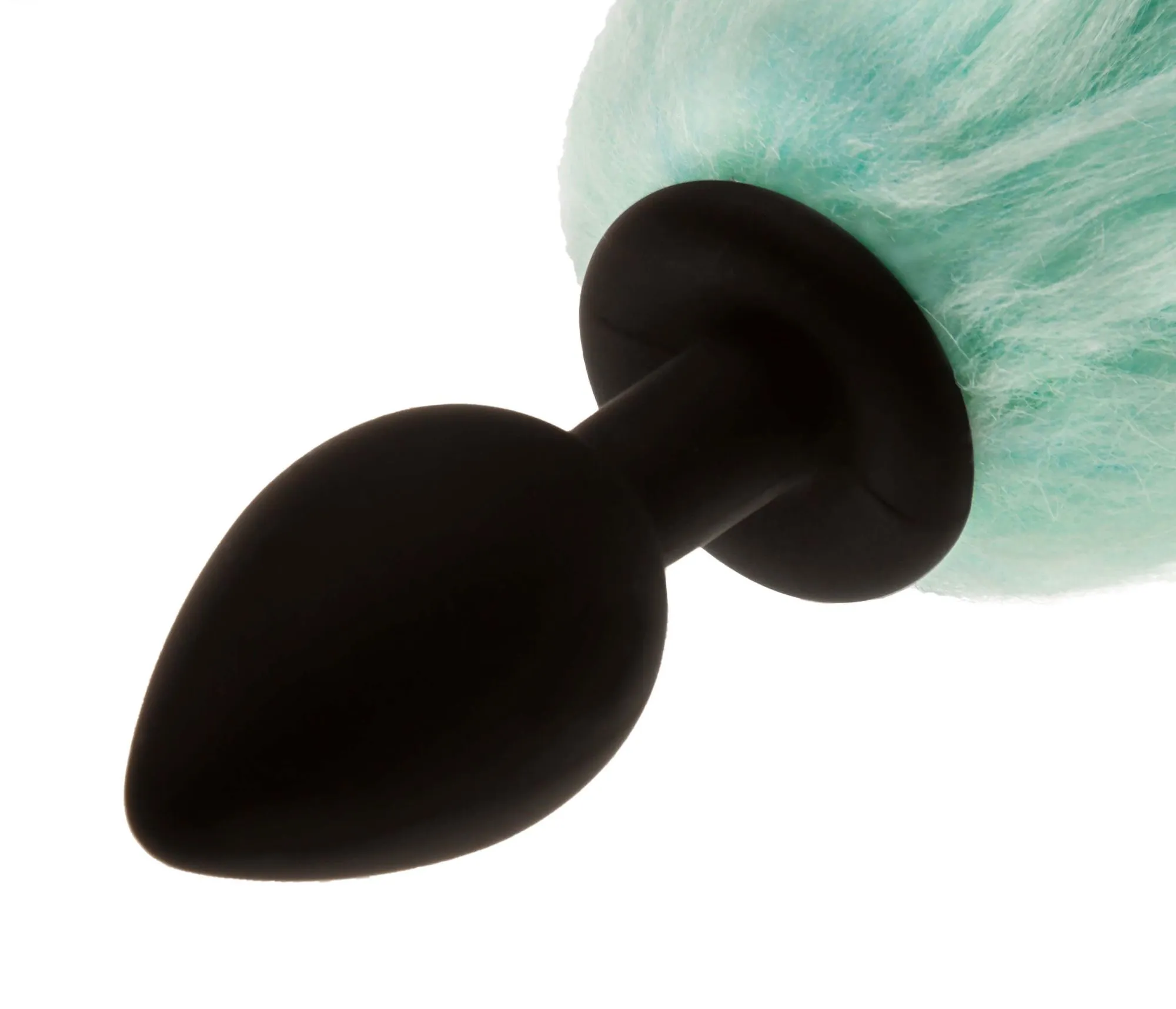 led пробка с длинным хвостом силиконовая, бирюзовая в Симферополе