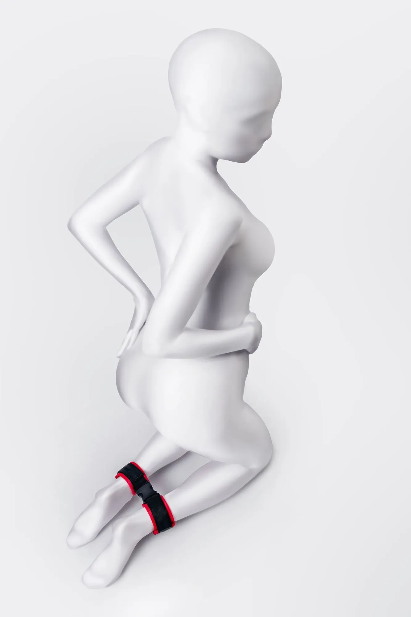 поножи anonymo #0156, велюр, красные, 29 см в Симферополе