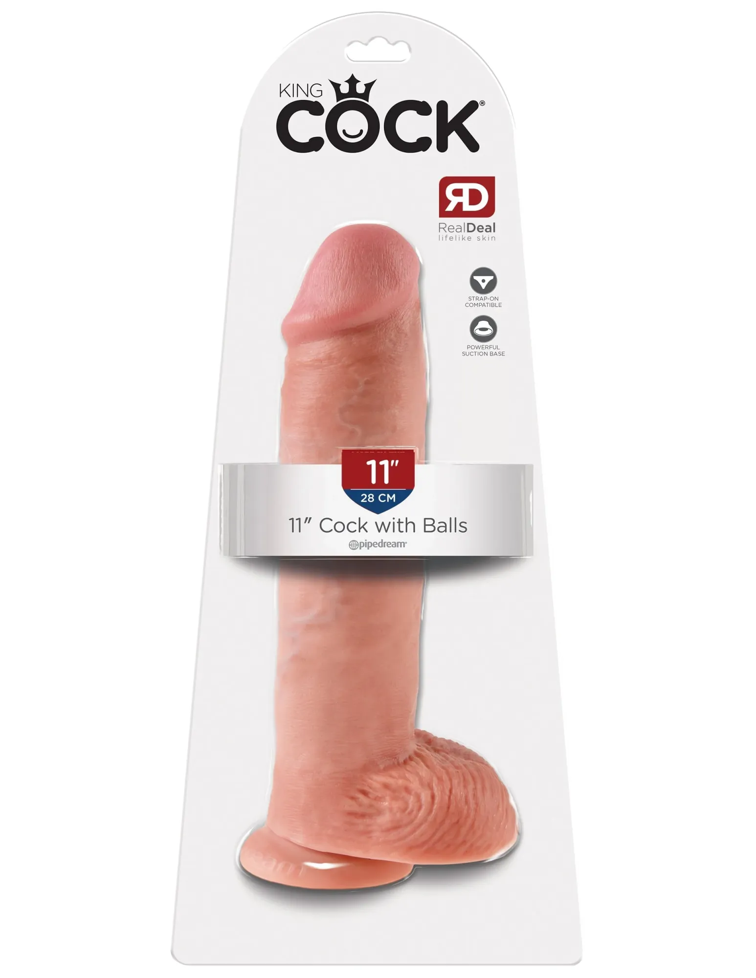 фаллоимитатор king cock 11" cock with balls - flesh pipedream 551021pd в Симферополе