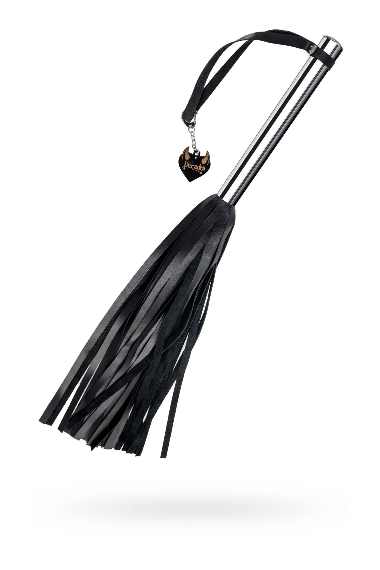 плеть большая pecado bdsm, металлическая рукоять, чёрные хлысты, натуральная кожа в Симферополе