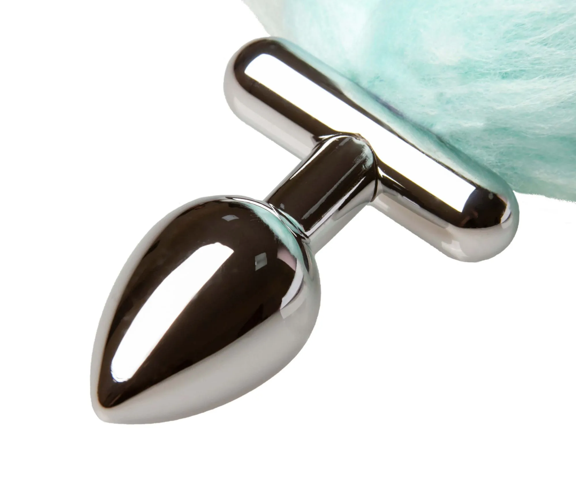 led пробка c длинным хвостом металлическая, бирюзовая в Симферополе