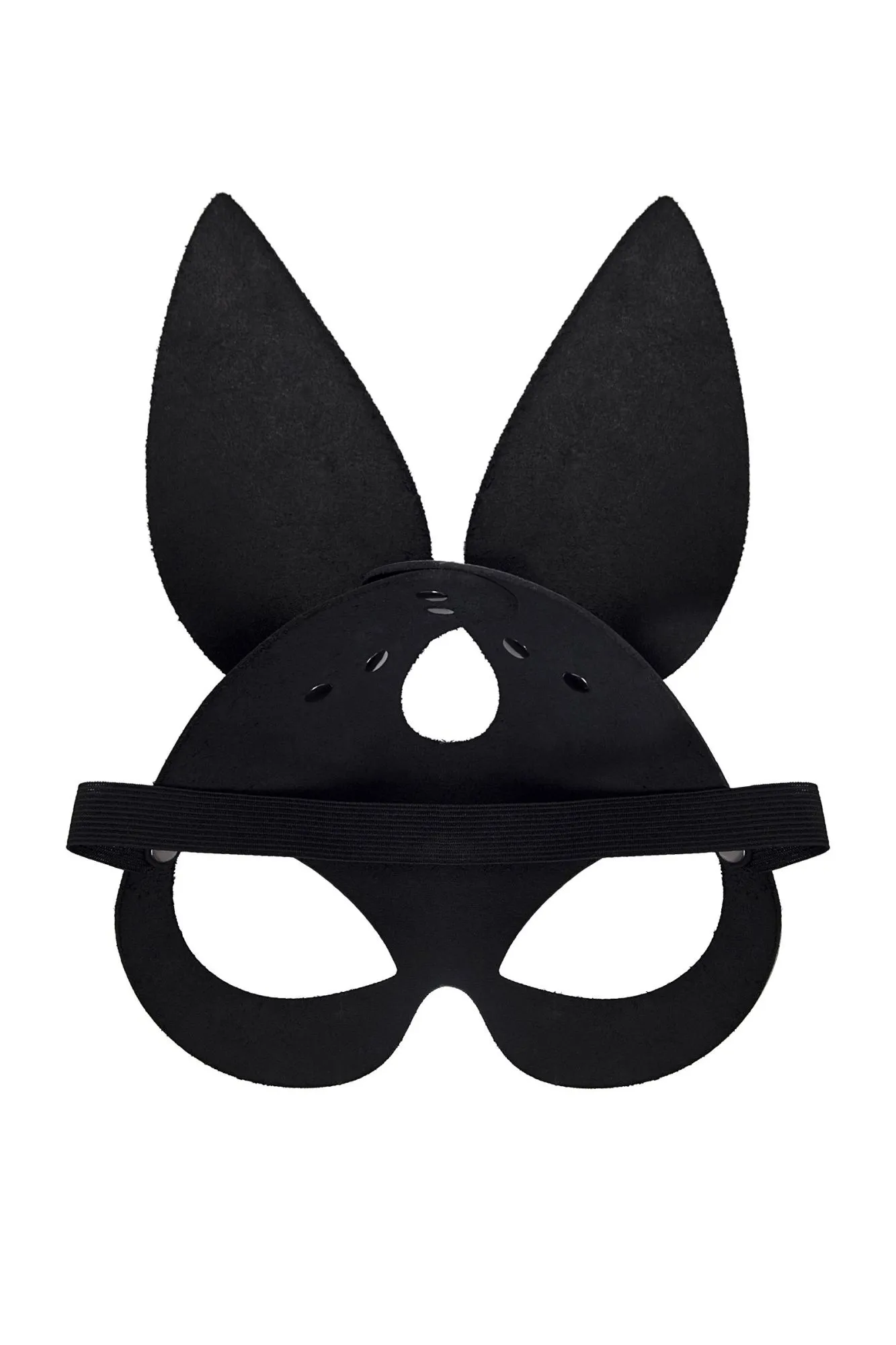 маска pecado bdsm, с ушками зайки, натуральная кожа, черный в Симферополе
