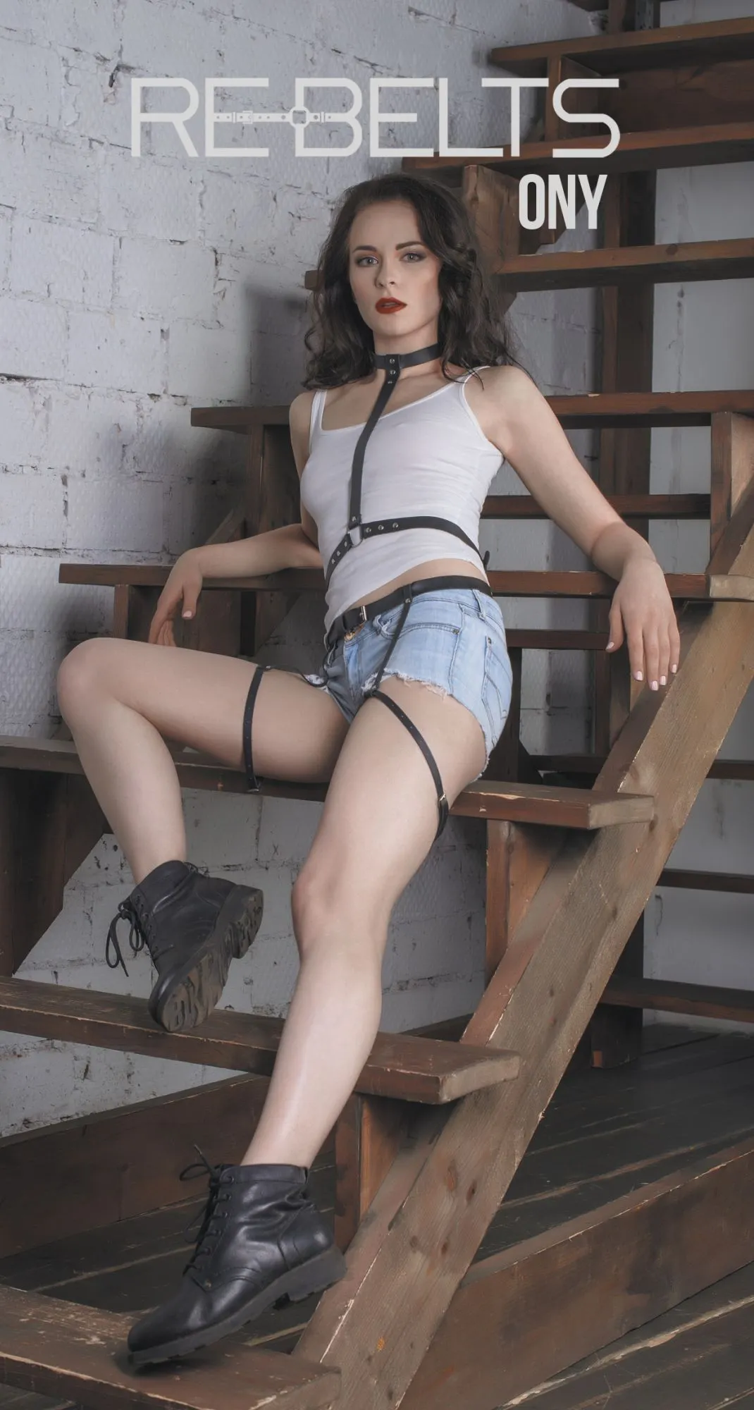 портупея-чокер ony black 7703rebelts в Симферополе