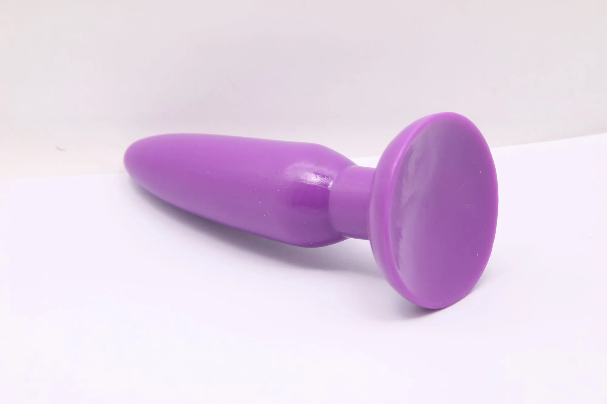 анальная пробка с присоской 3,7 см purple bi-017001r в Симферополе
