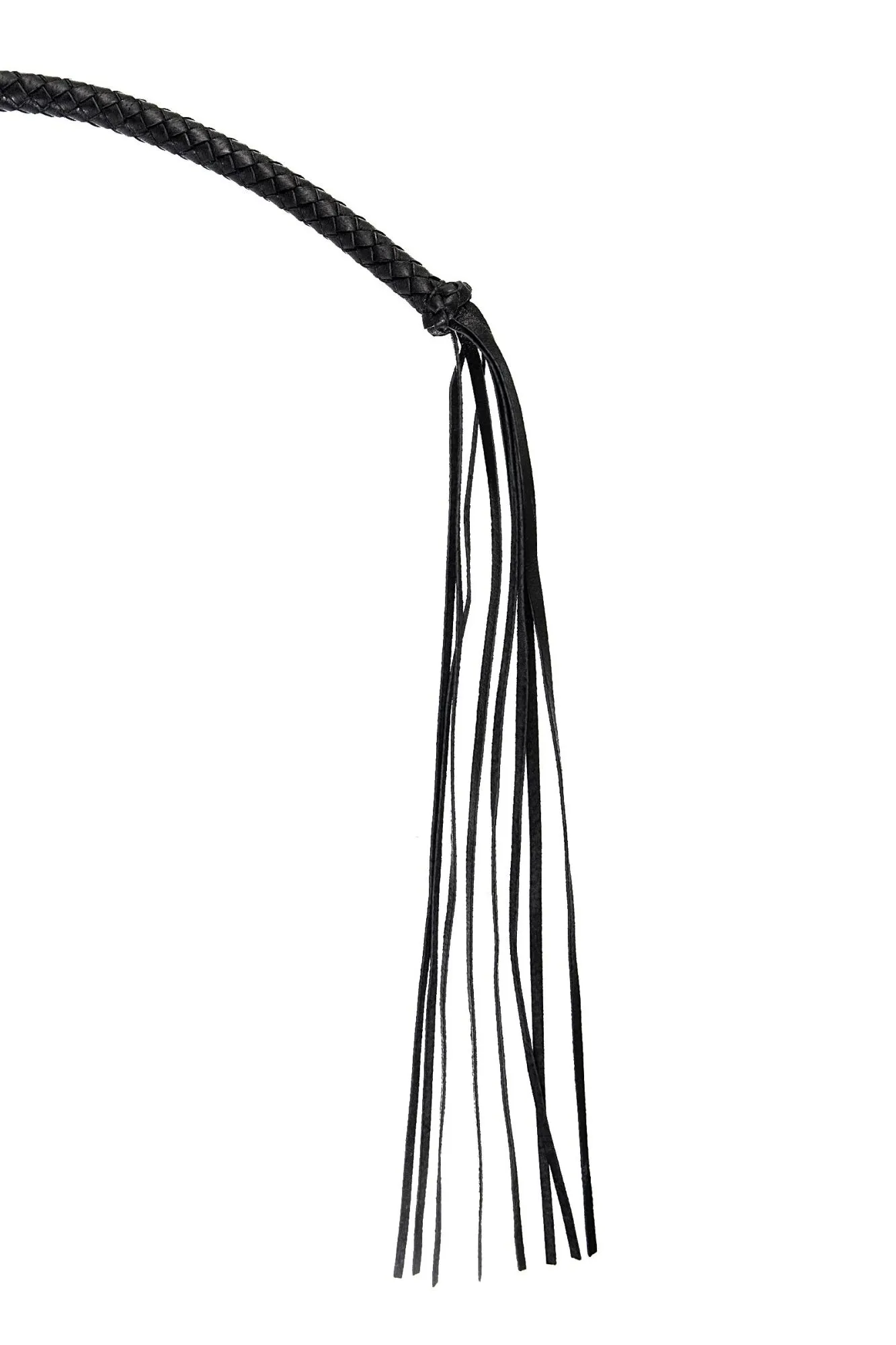 кнут плетеный pecado bdsm, натуральная кожа, чёрный, 65 см в Симферополе
