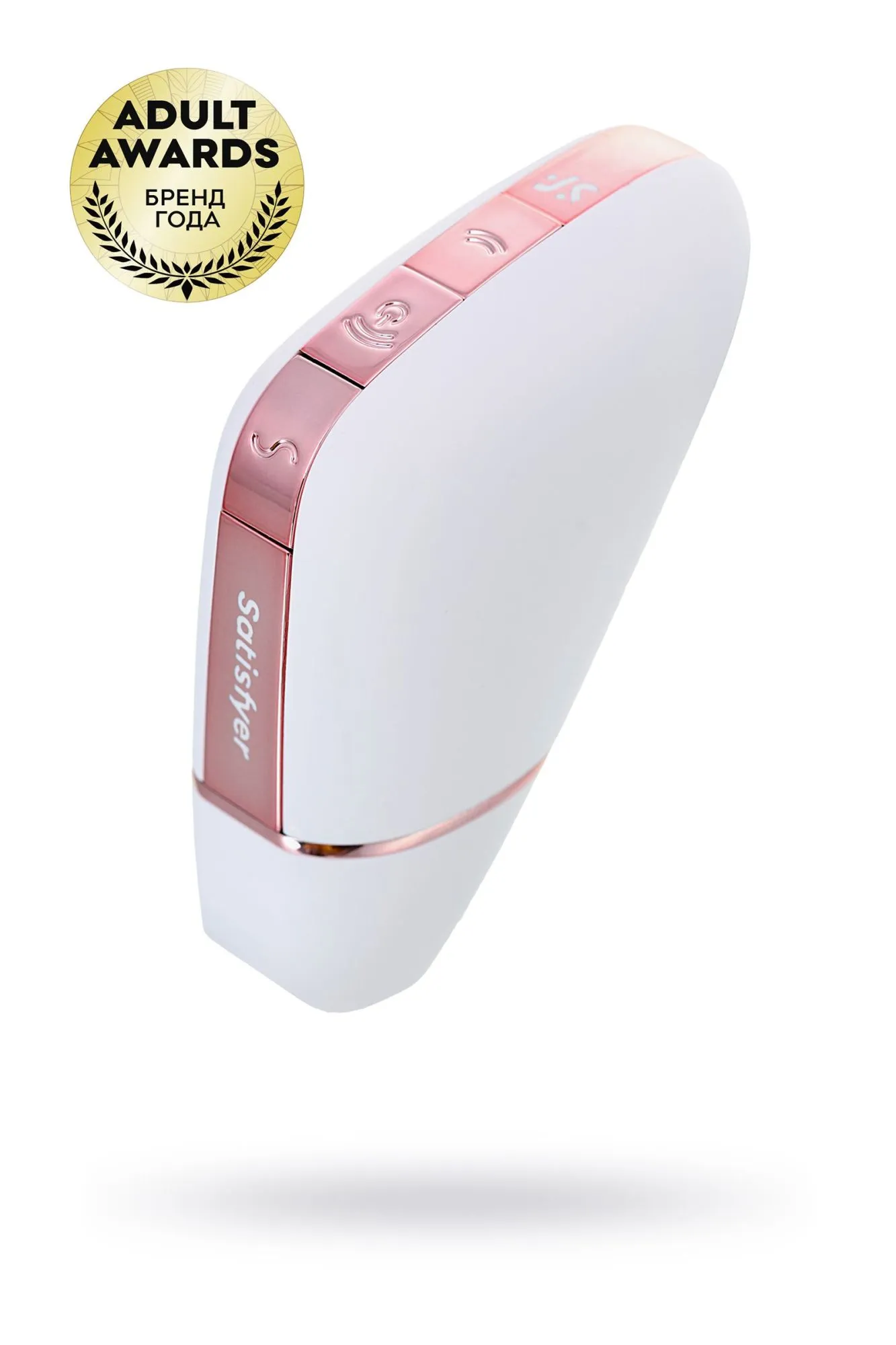 вакуум-волновой бесконтактный стимулятор клитора satisfyer love triangle, силикон, белый, 8,8 см. в Симферополе