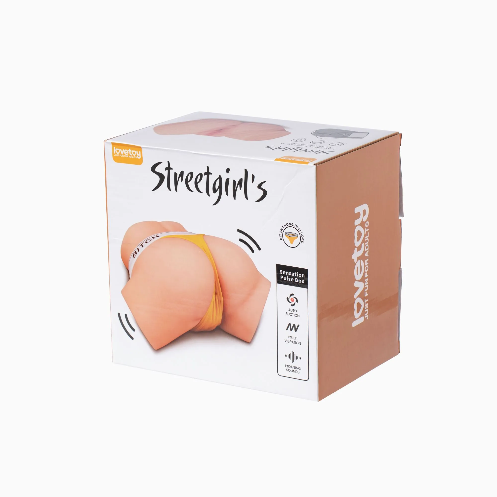 мастурбатор streetgirl от lovetoy с вагиной и анусом, полутело с вибрацией, телесный  в Симферополе