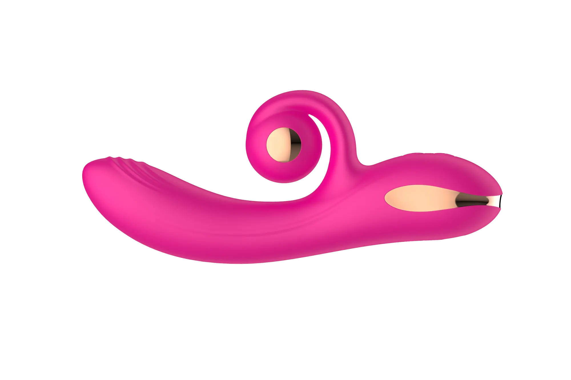 силиконовый вибратор-кролик с функцией вращения sw3052-hot-pink в Симферополе