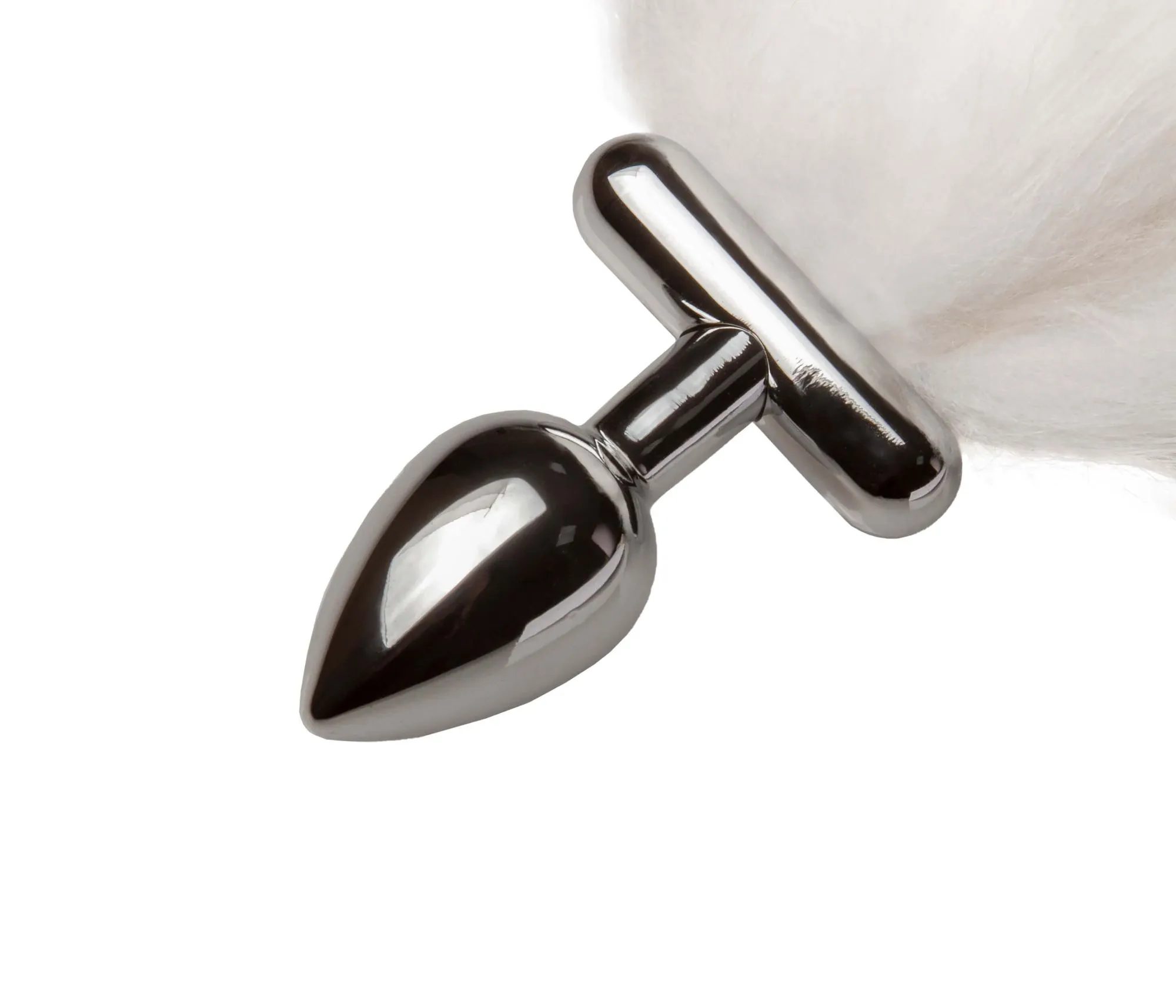 led пробка c длинным хвостом металлическая, белая в Симферополе