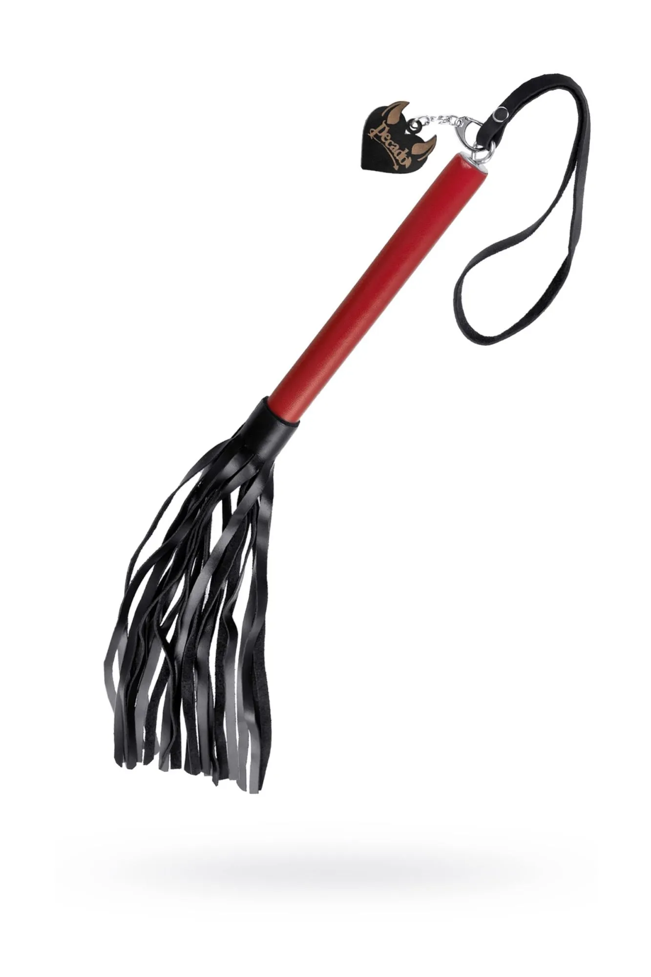 плеть pecado bdsm, красная рукоять, чёрные хлысты, натуральная кожа в Симферополе