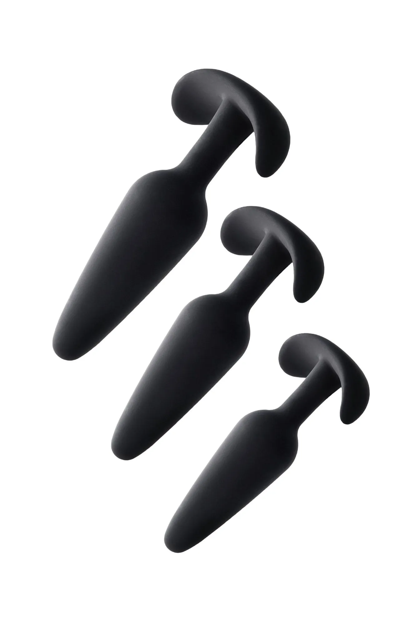 набор анальных втулок toyfa popo pleasure eridani, силикон, черный, 3 шт. в Симферополе