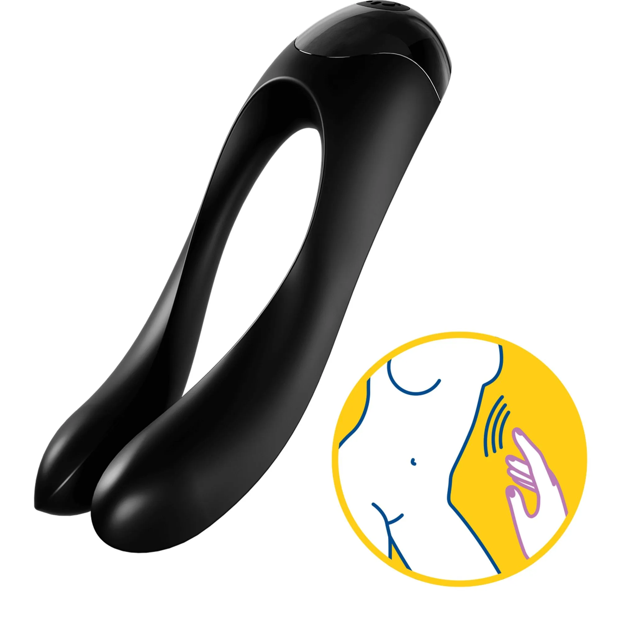 универсальный пальчиковый вибратор satisfyer candy cane black 004136sa в Симферополе