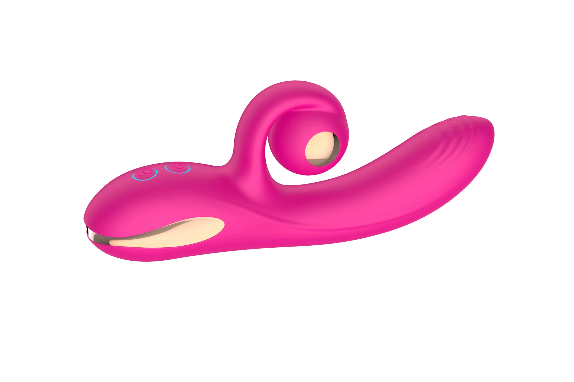 силиконовый вибратор-кролик с функцией вращения sw3052-hot-pink в Симферополе