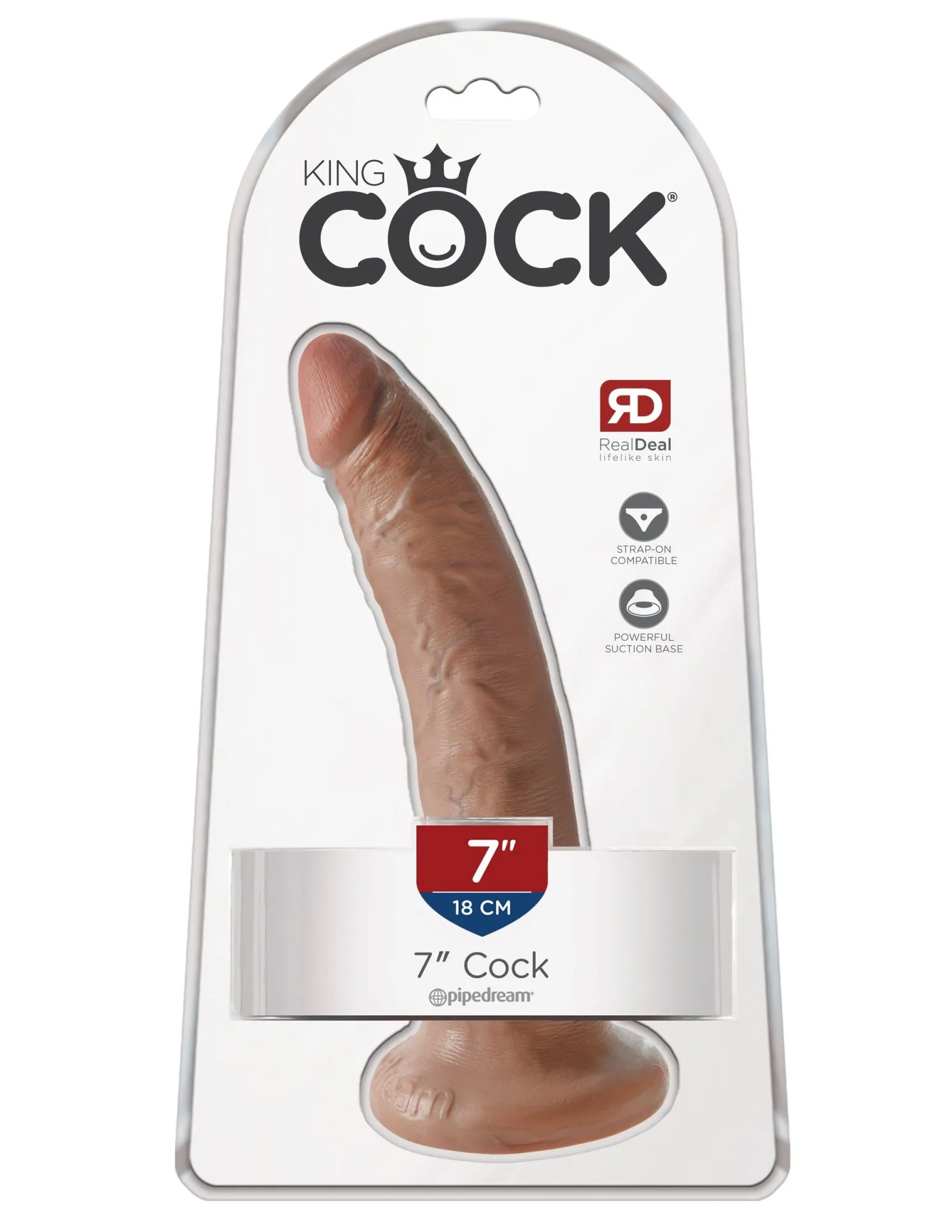 фаллоимитатор king cock 7" мулат cock - flesh pipedream 550222pd в Симферополе