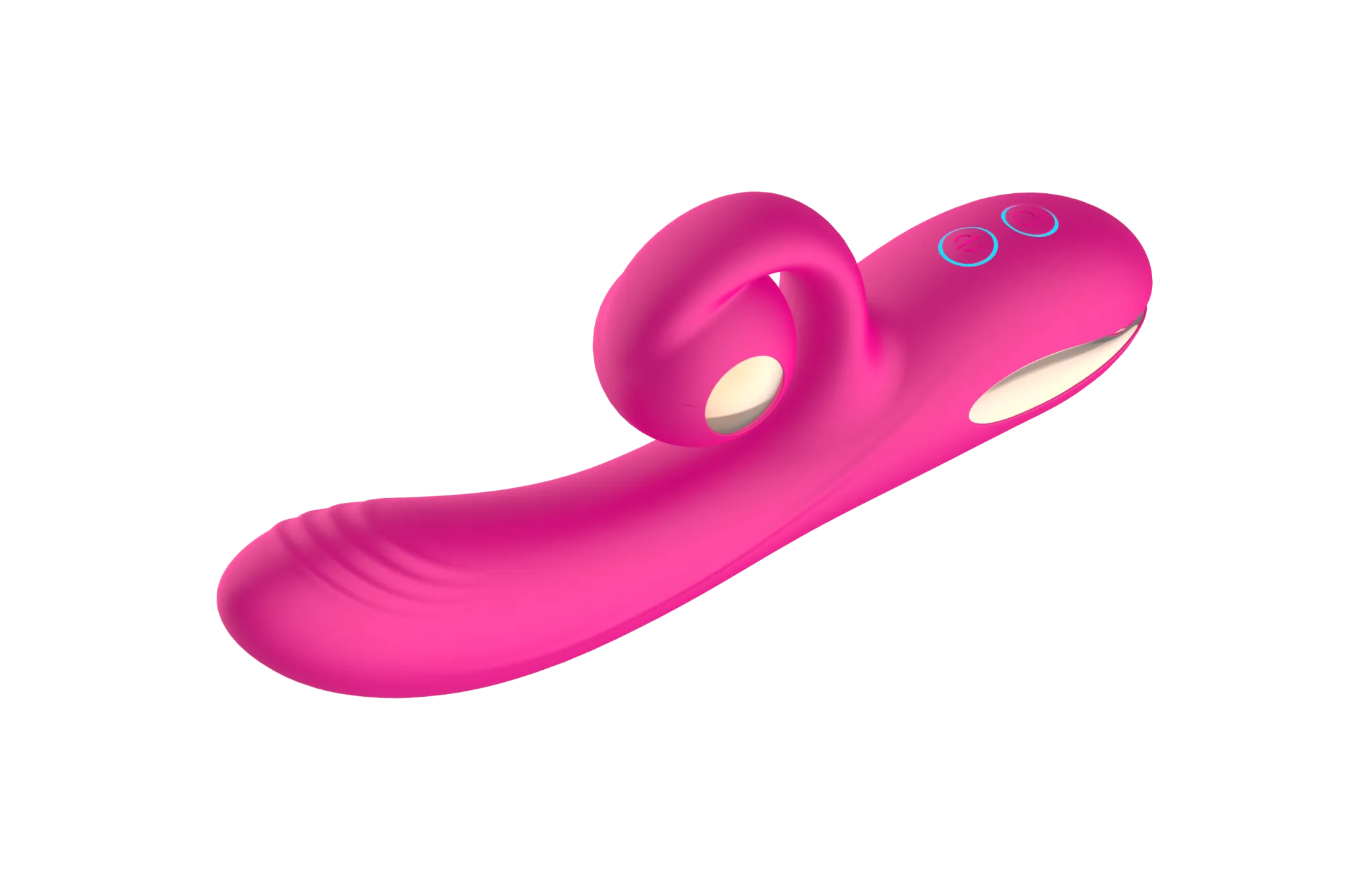 силиконовый вибратор-кролик с функцией вращения sw3052-hot-pink в Симферополе