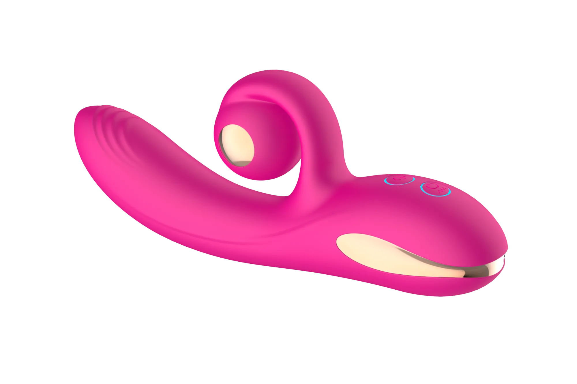 силиконовый вибратор-кролик с функцией вращения sw3052-hot-pink в Симферополе