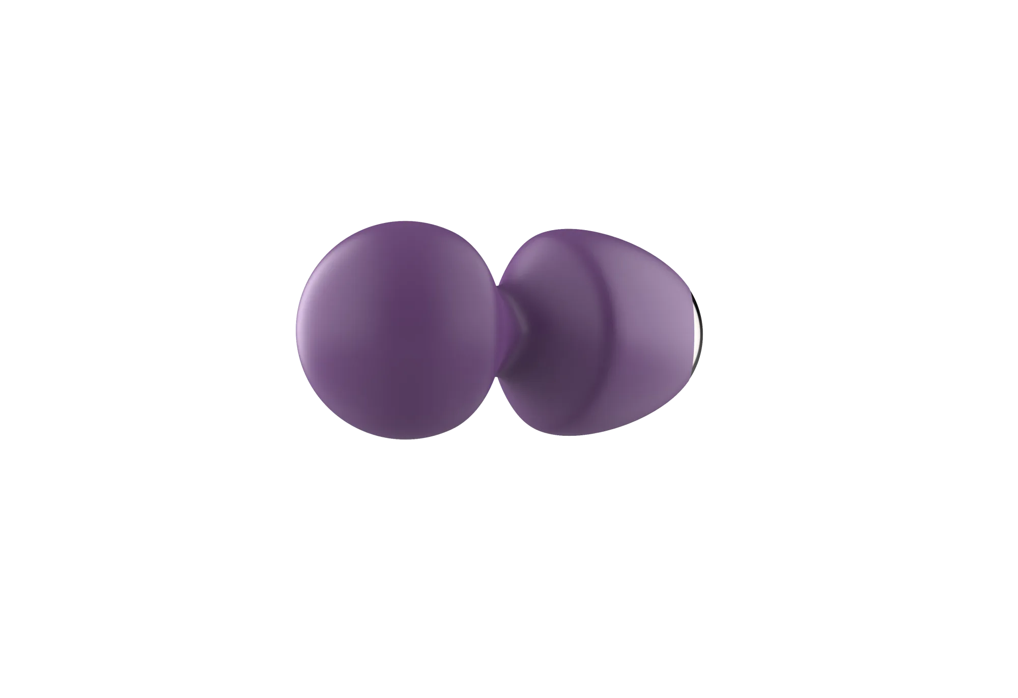 вибратор- вонд с изогнутым корпусом secwell sw24125-purple в Симферополе