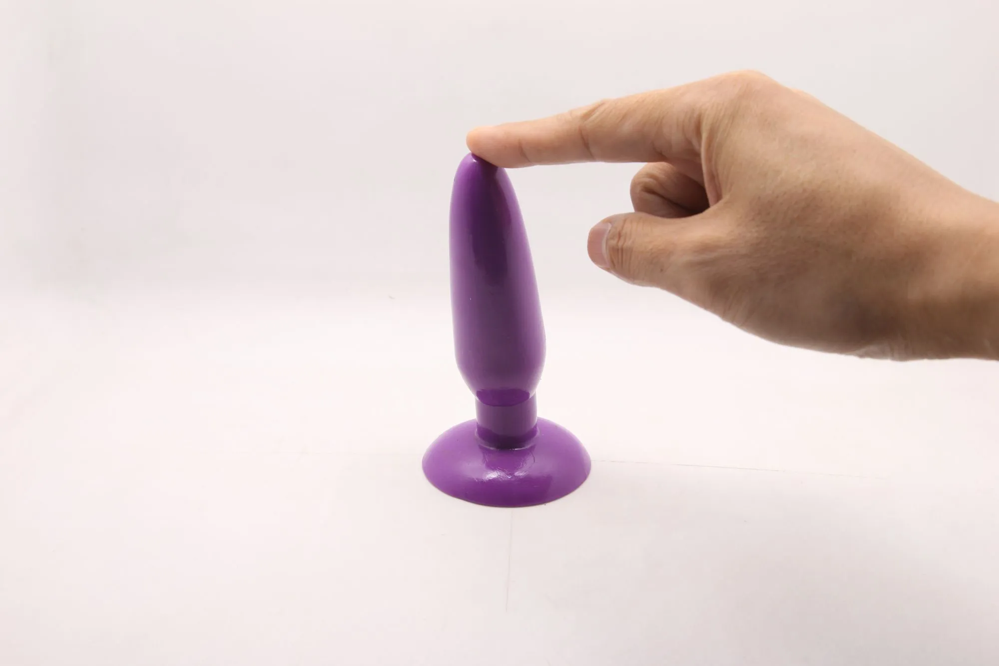 анальная пробка с присоской 3,7 см purple bi-017001r в Симферополе