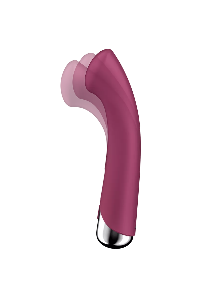вибратор для точки g  с ротацией satisfyer spinning g-spot 1, силикон, бордовый, 16,8 см в Симферополе