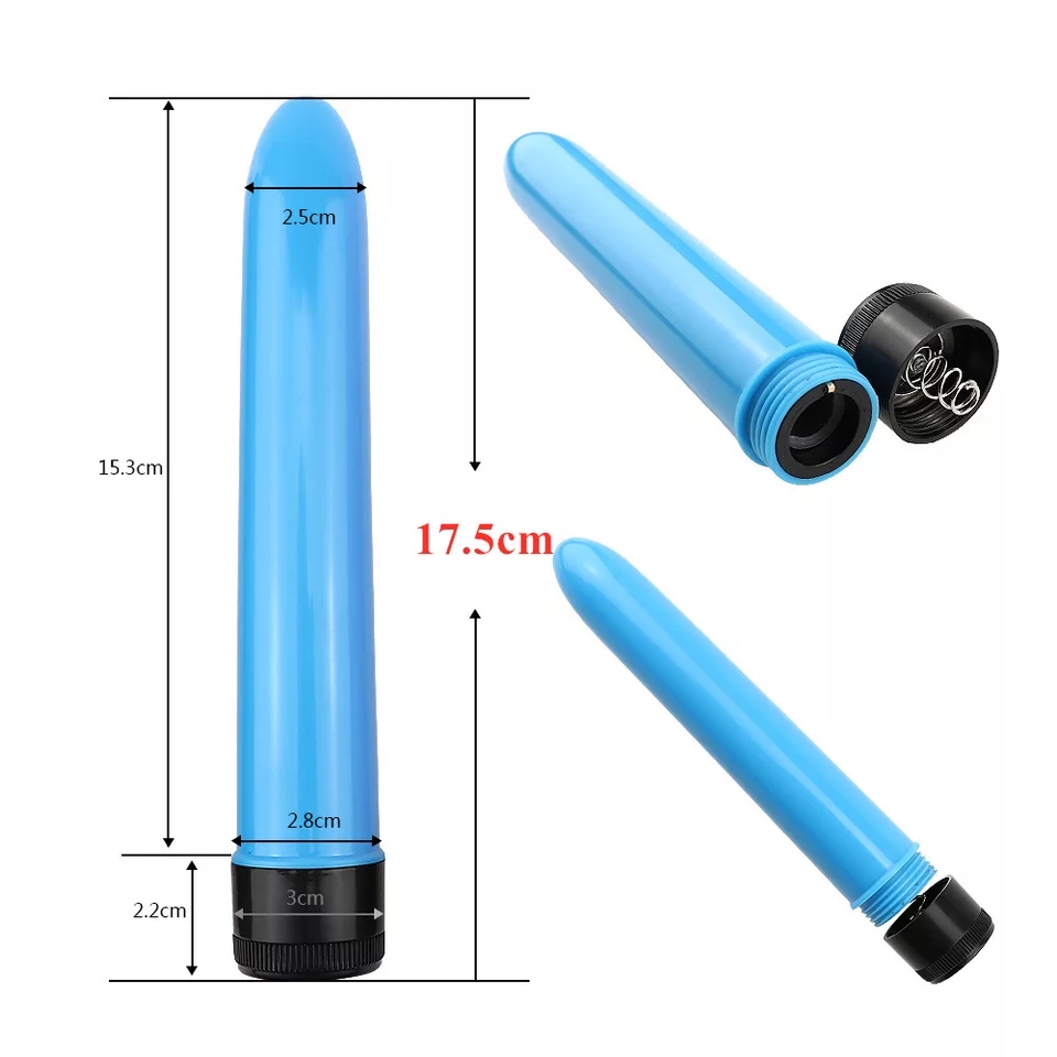 классический силиконовый вибратор 2,8х18см, синий 47506-mm в Симферополе