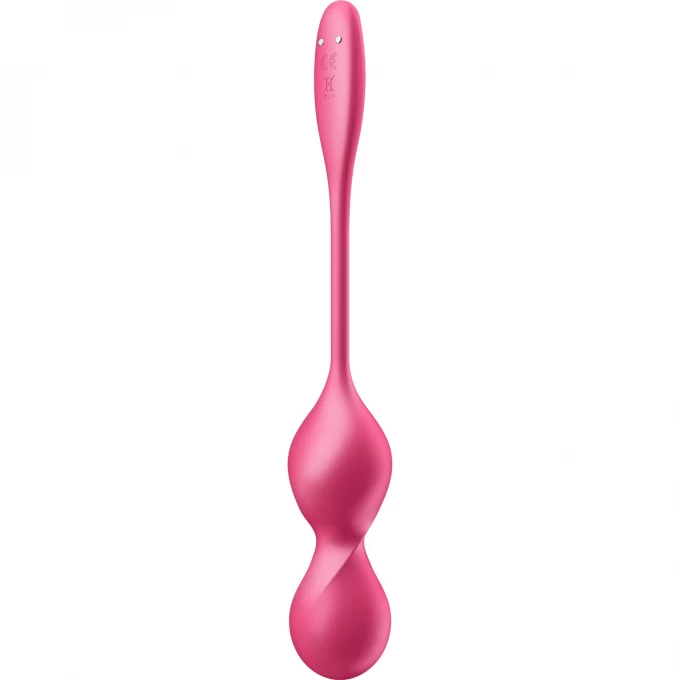 вагинальные шарики с вибрацией satisfyer love birds 2 connect app, с пультом ду, красный, 22,2 см в Симферополе