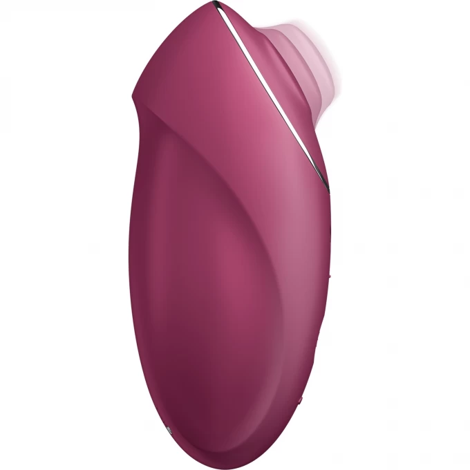 вибромассажер satisfyer tap & climax 1, силикон, бордовый, 11 см в Симферополе