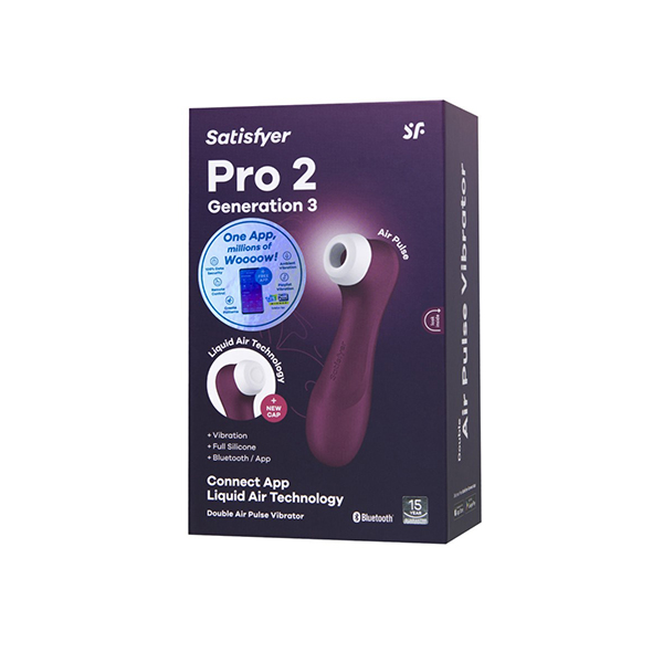 клиторальный вибростимулятор satisfyer pro 2 generation 3 with liquid air, бордовый в Симферополе