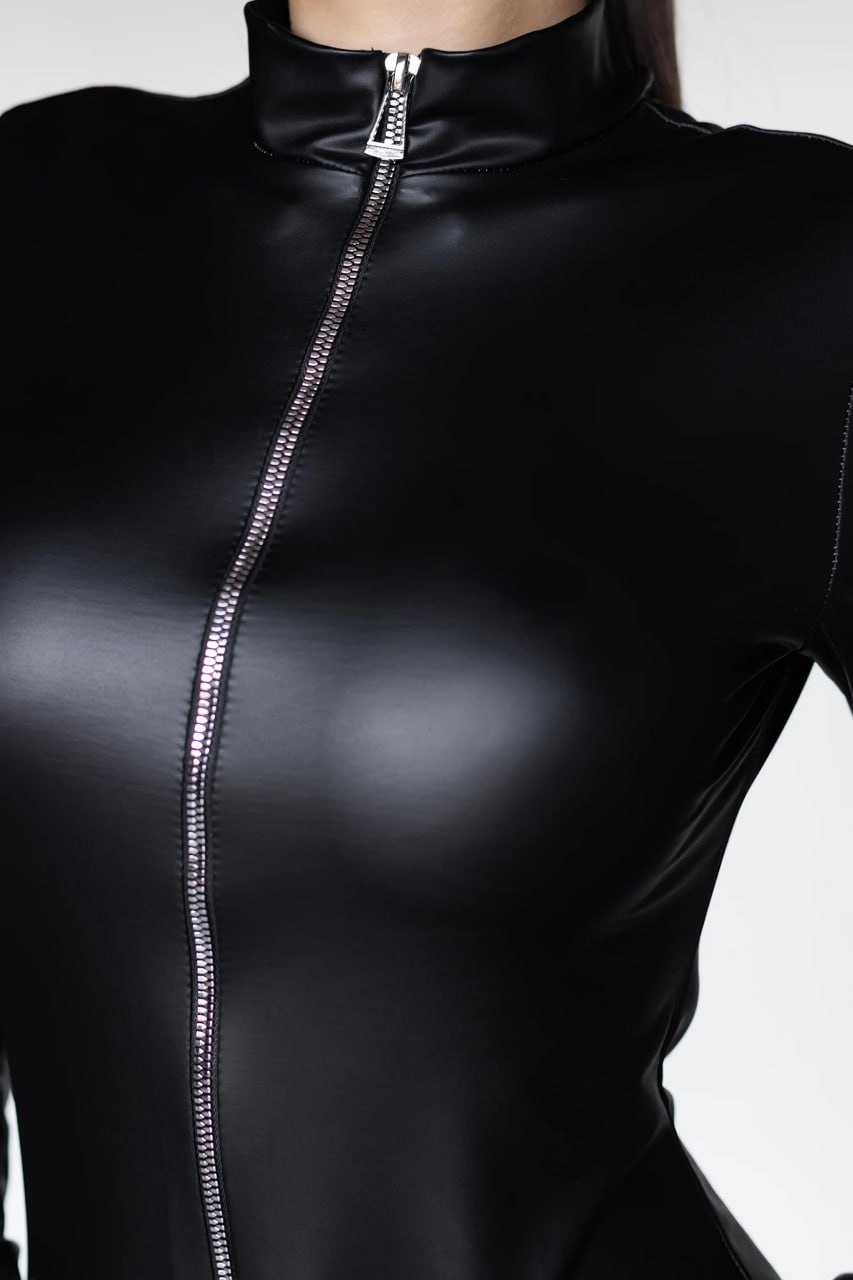 Эротическое комбинезон pinkrabbit из экокожи на молнии в Симферополе