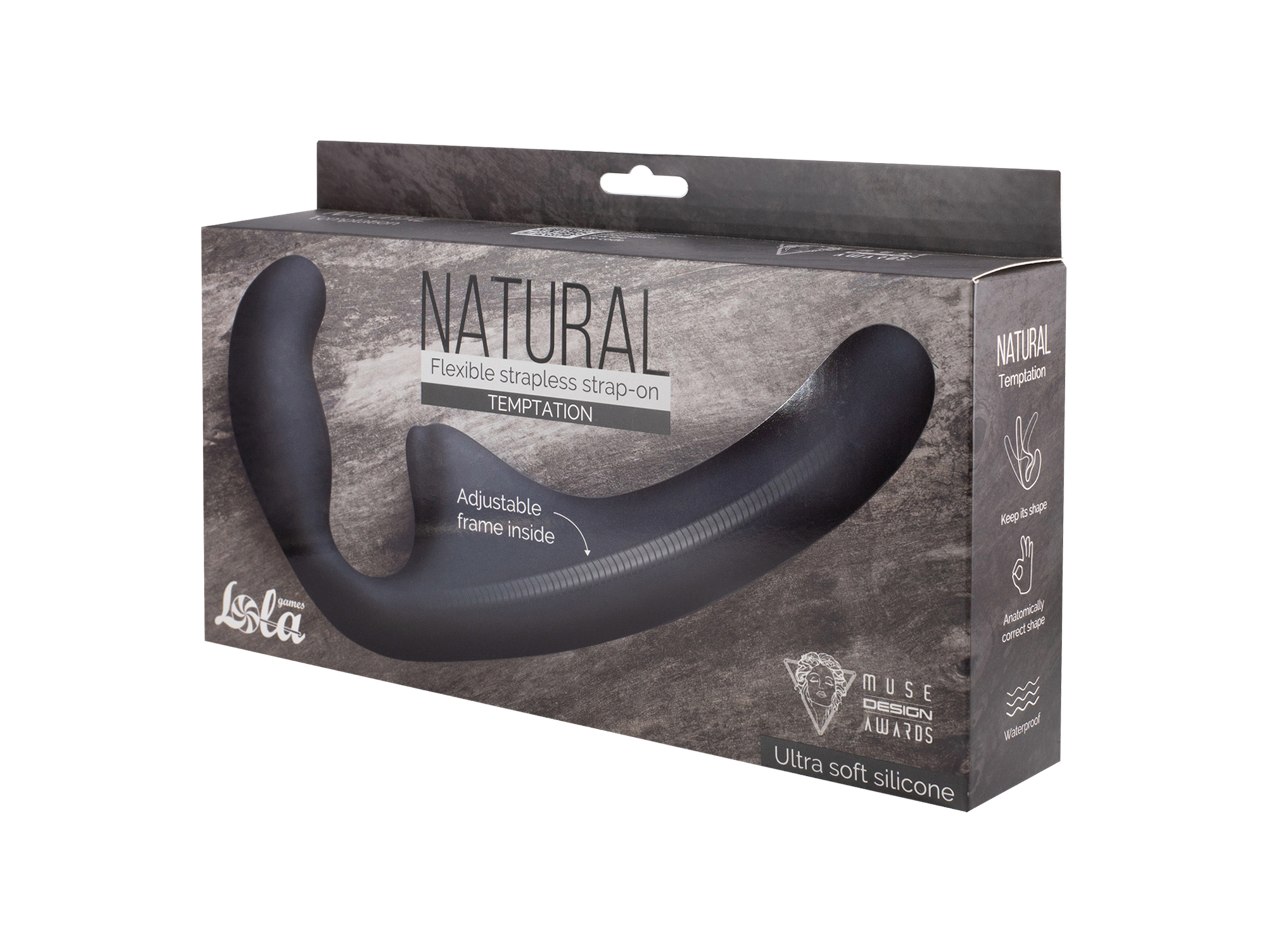 гнущийся безремневой страпон natural temptation black 5011-02lola в Симферополе