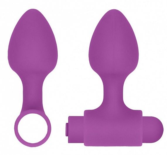 набор анальных стимуляторов shots media usb-rechargeable anal set, фиолетовый в Симферополе