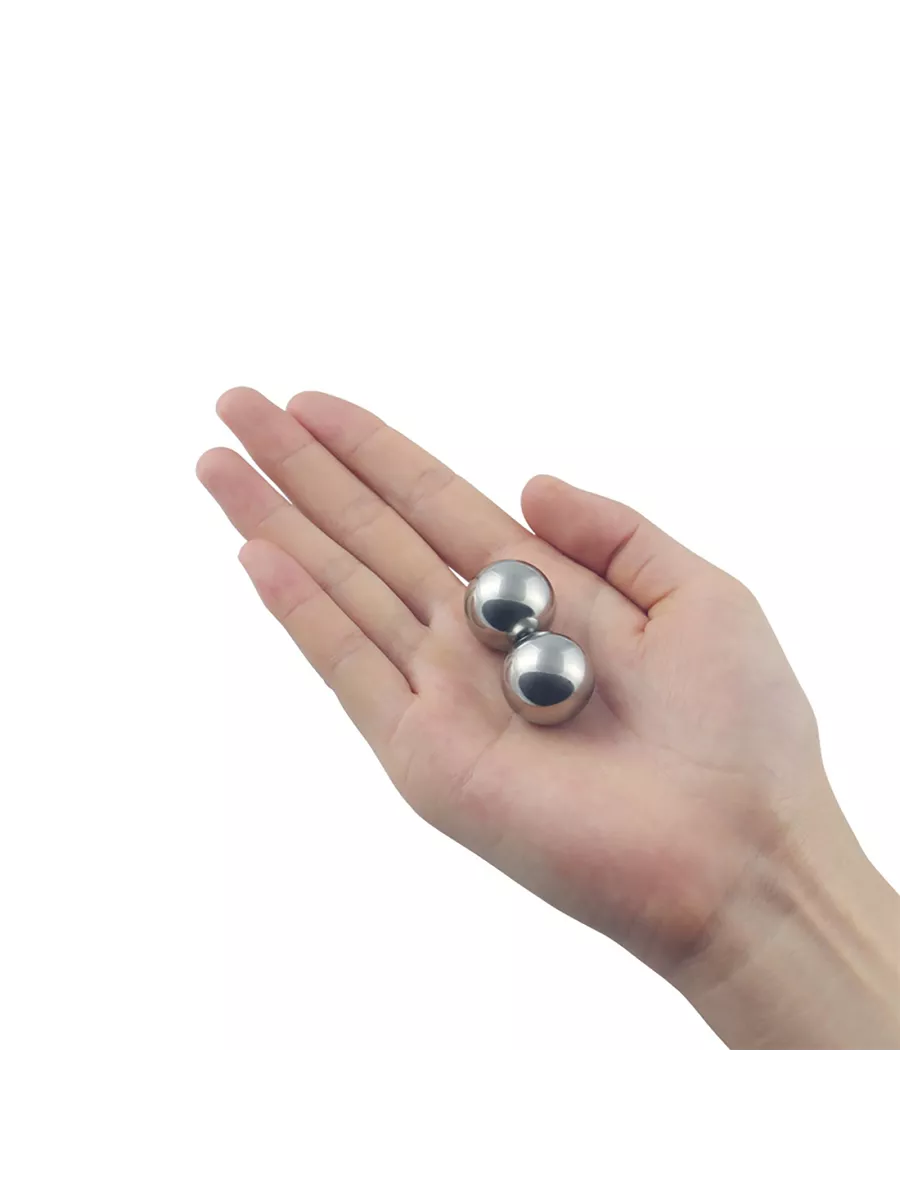 вагинальные шарики lovetoy passion dual balls, серебристый в Симферополе