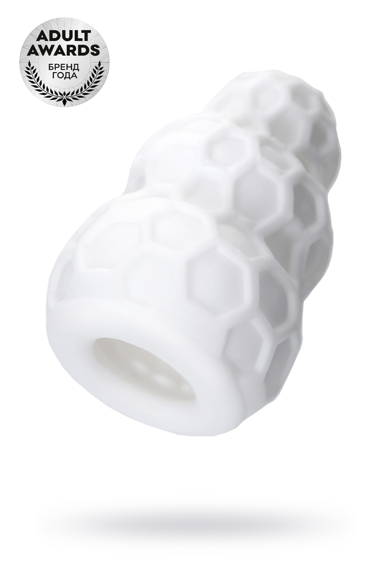 Мастурбатор A-Toys Flaff, TPE, белый, 8см, Ø 2,9 см