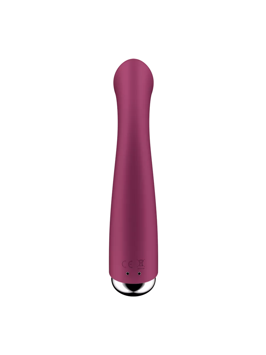 вибратор для точки g  с ротацией satisfyer spinning g-spot 1, силикон, бордовый, 16,8 см в Симферополе