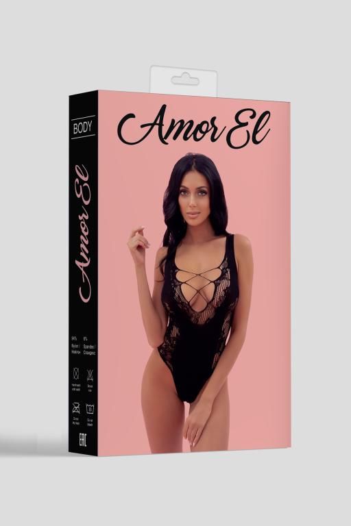 Эротическое боди amor el (s/l), черный в Симферополе