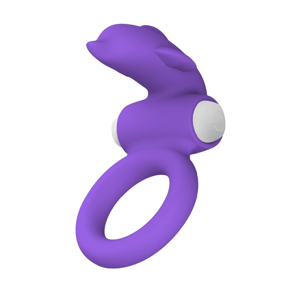 виброкольцо lovetoy x-basic dolphin, фиолетовое в Симферополе