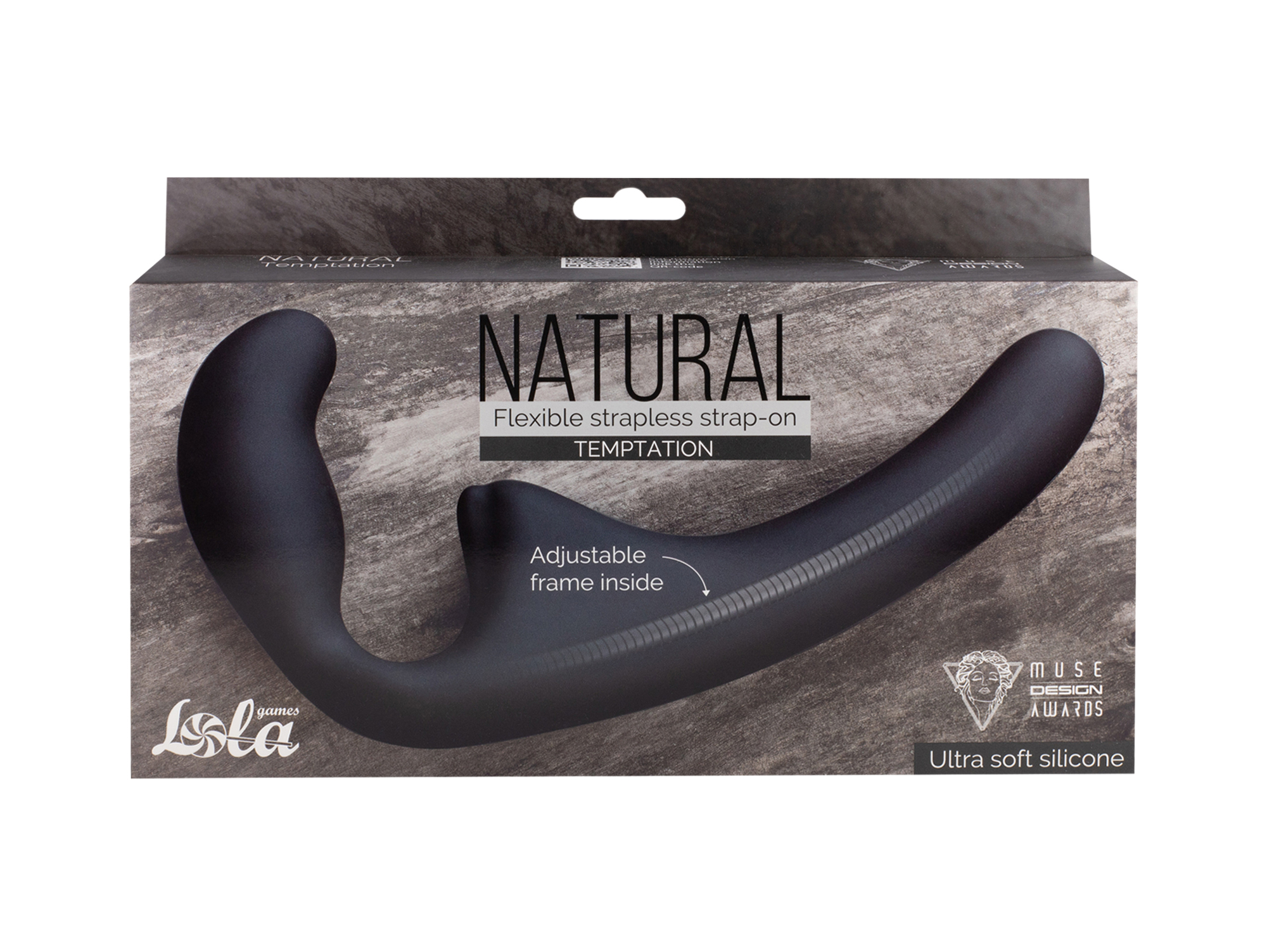 гнущийся безремневой страпон natural temptation black 5011-02lola в Симферополе