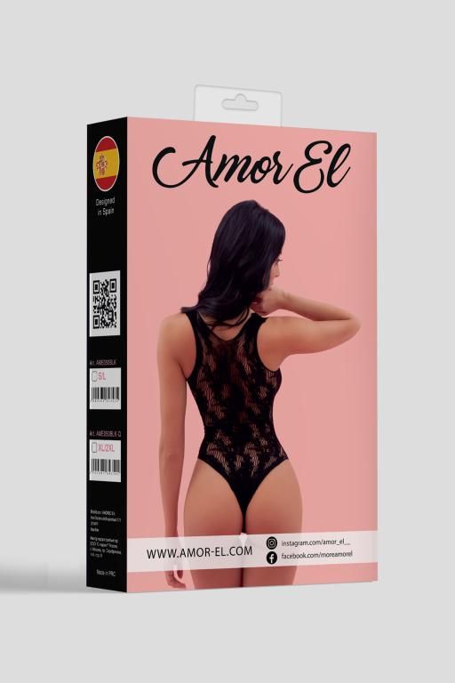 Эротическое боди amor el (s/l), черный в Симферополе